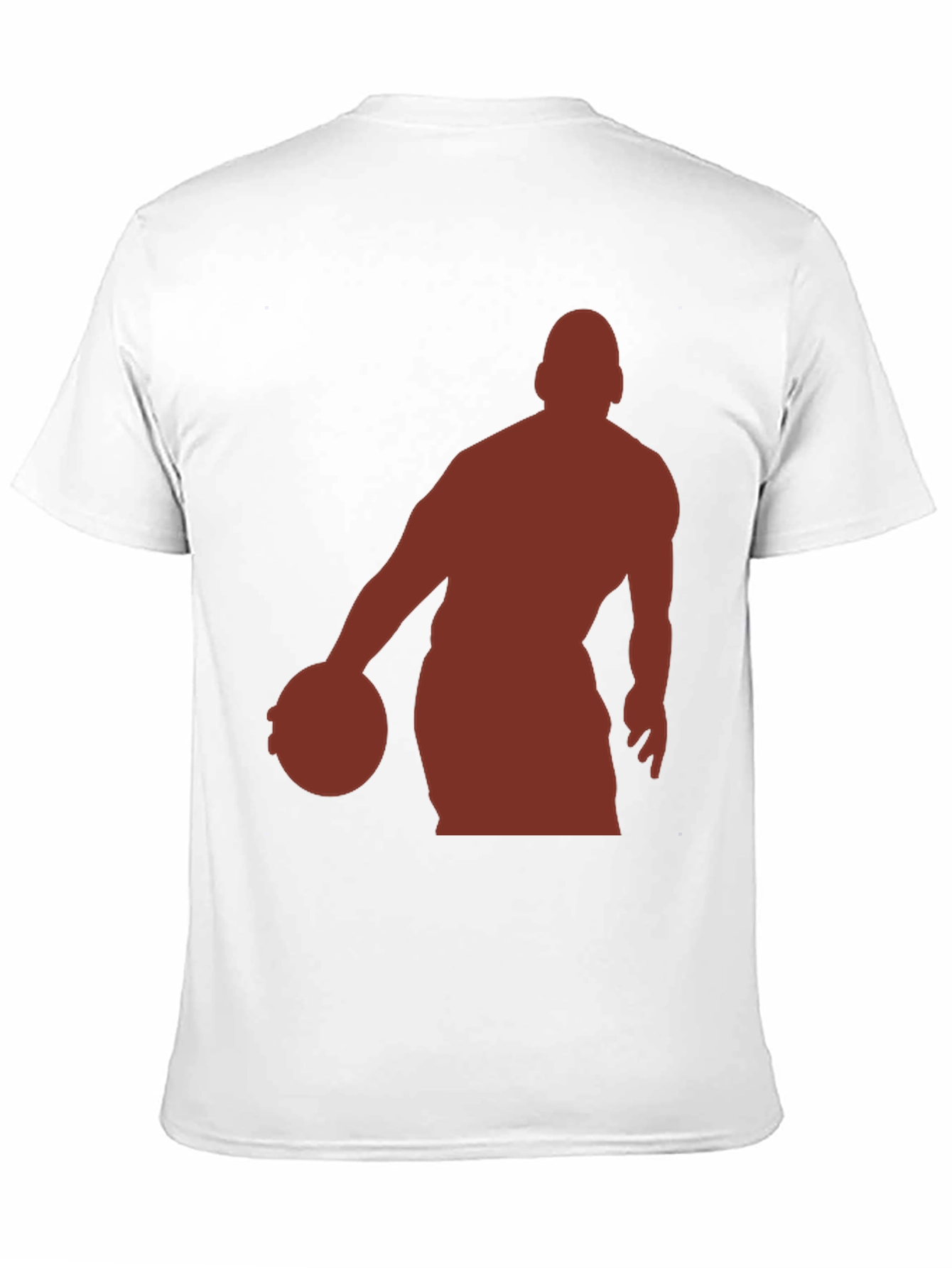 Black Basketball Silhouette Graphic Tee - Stylish Men's T-Shirt view 11