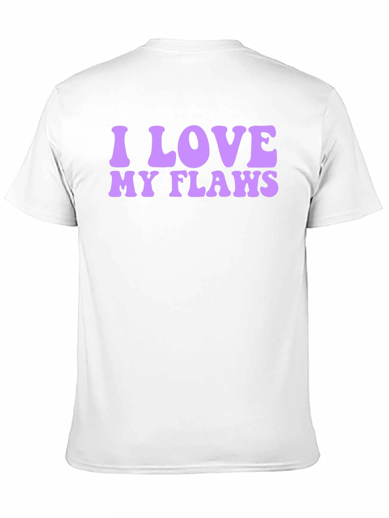 Black I Love My Flaws Graphic Tee - Black view 11