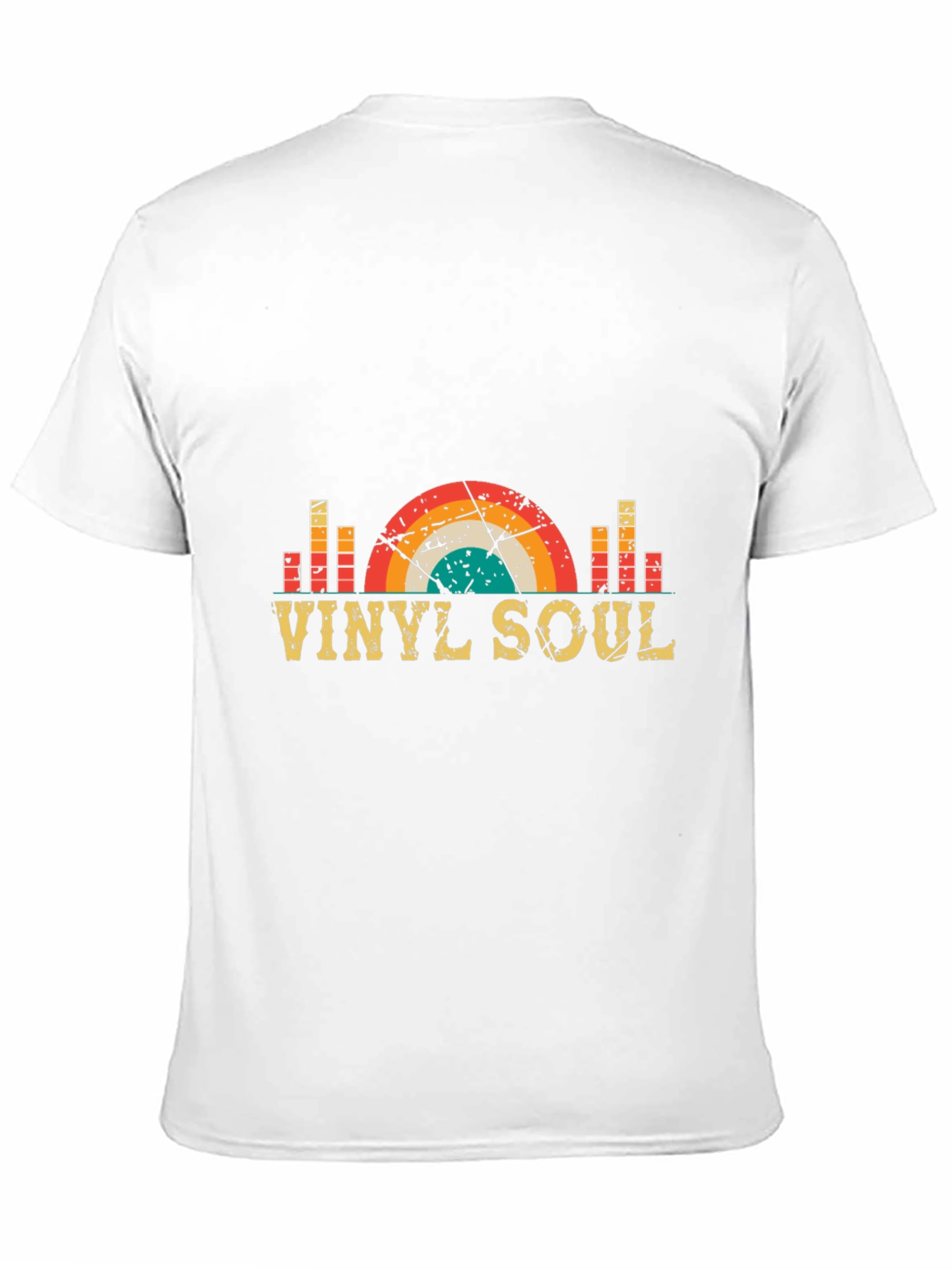 Black Vinyl Soul Retro Graphic Tee - Vintage Music Lover Shirt view 11