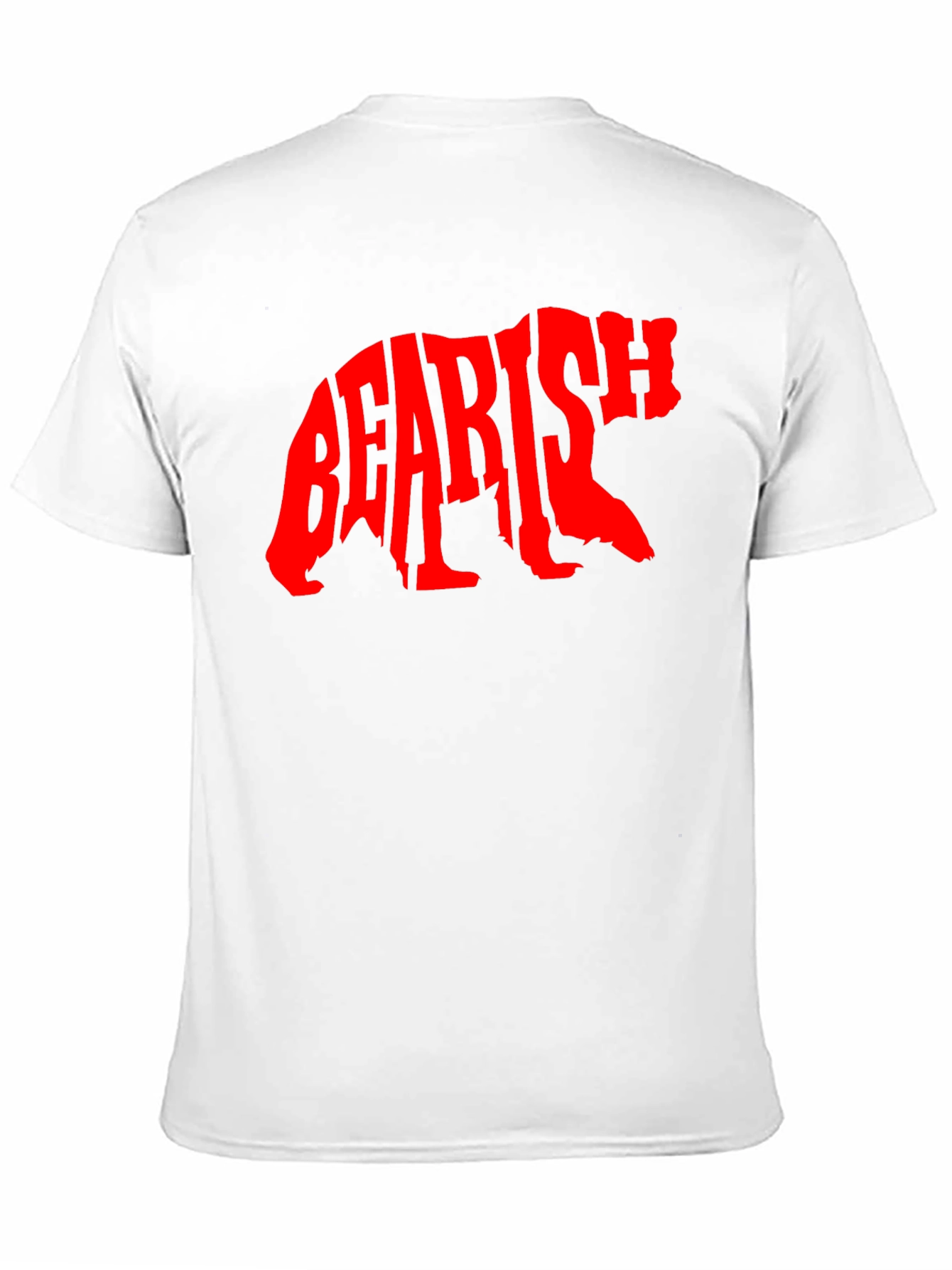 Black Bearish Graphic Tee - Black Cotton T-Shirt view 11
