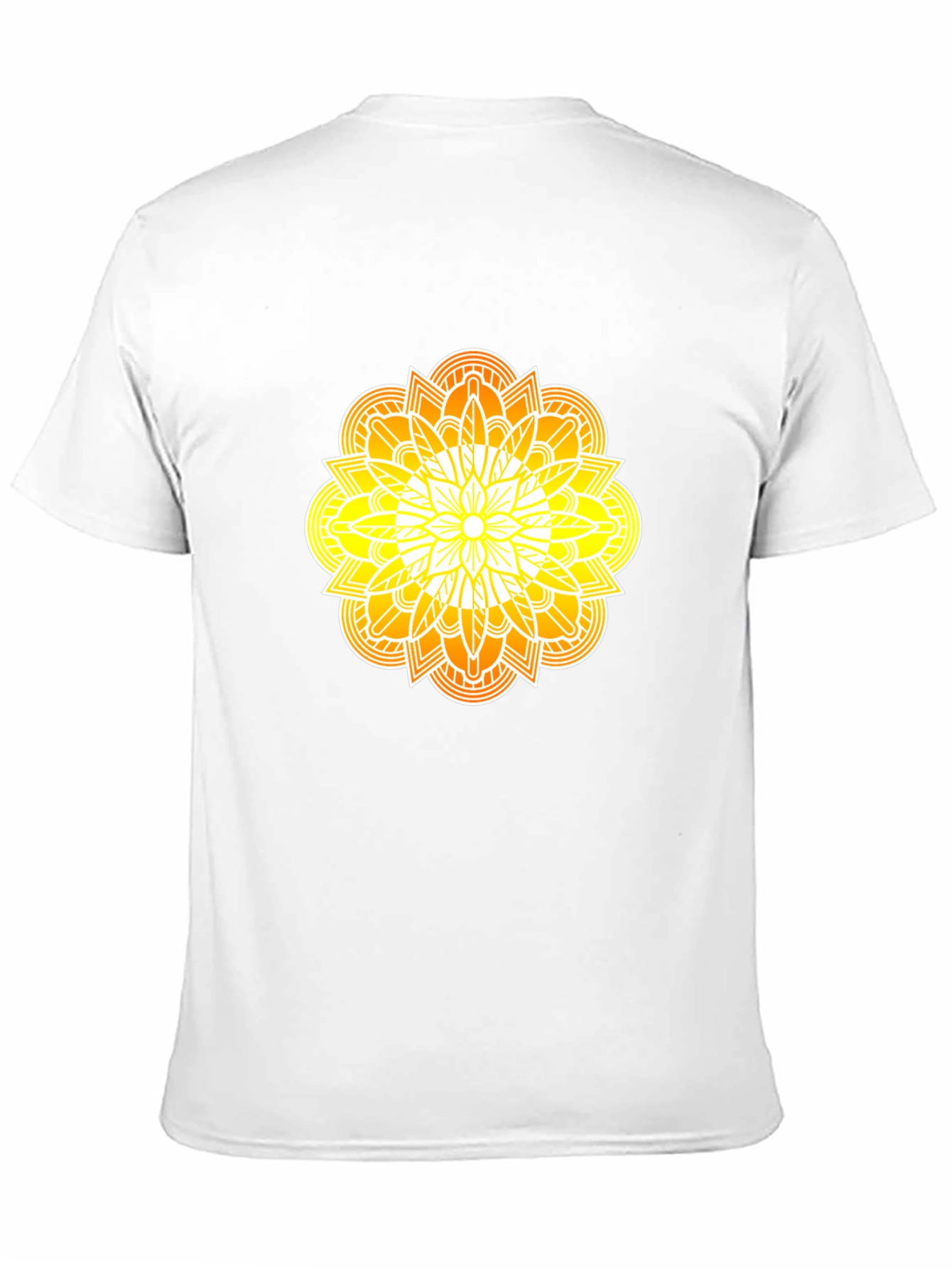Black Radiant Mandala Graphic Black Tee view 11