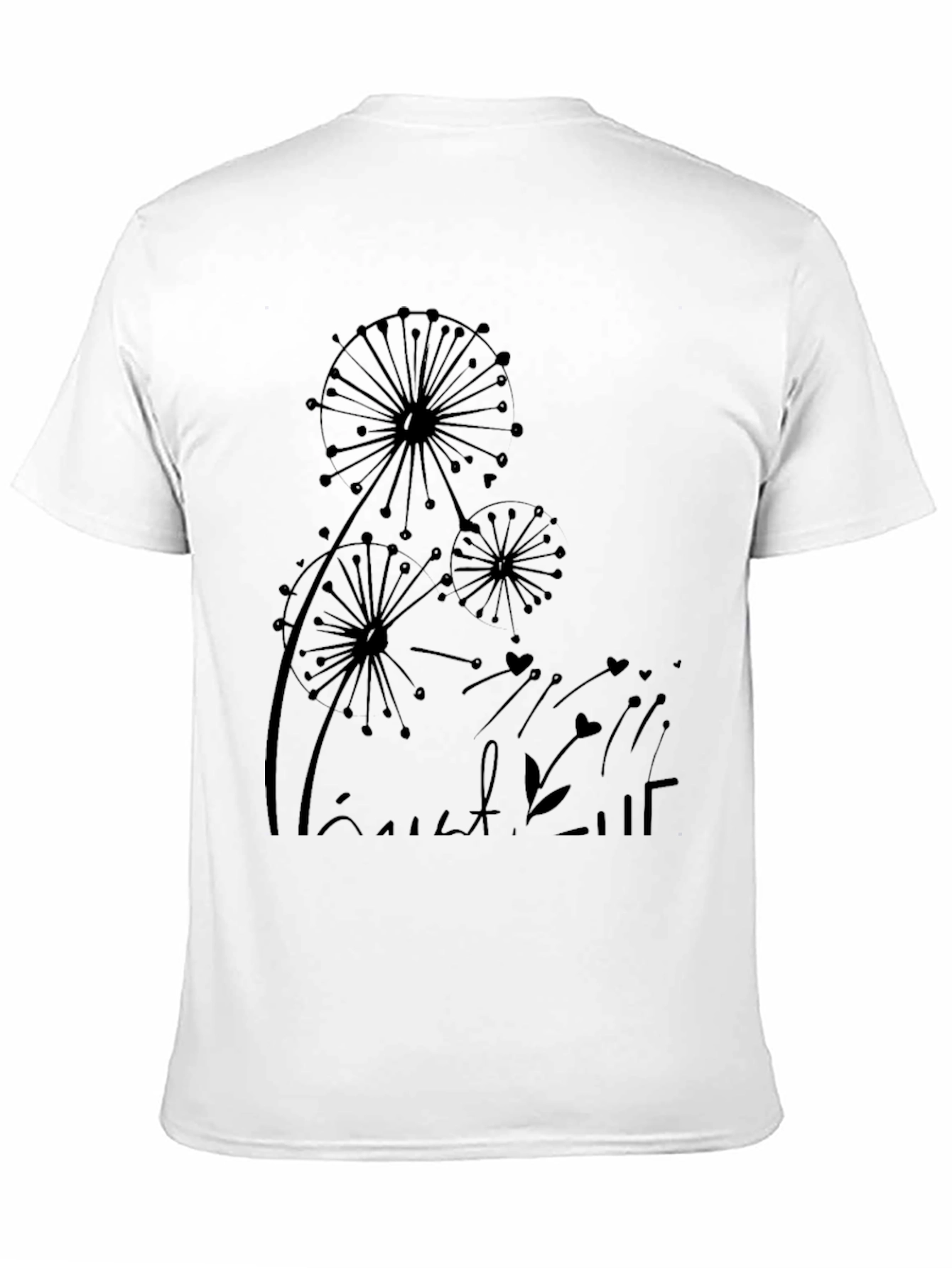 Black Dandelion Graphic Black T-Shirt view 11