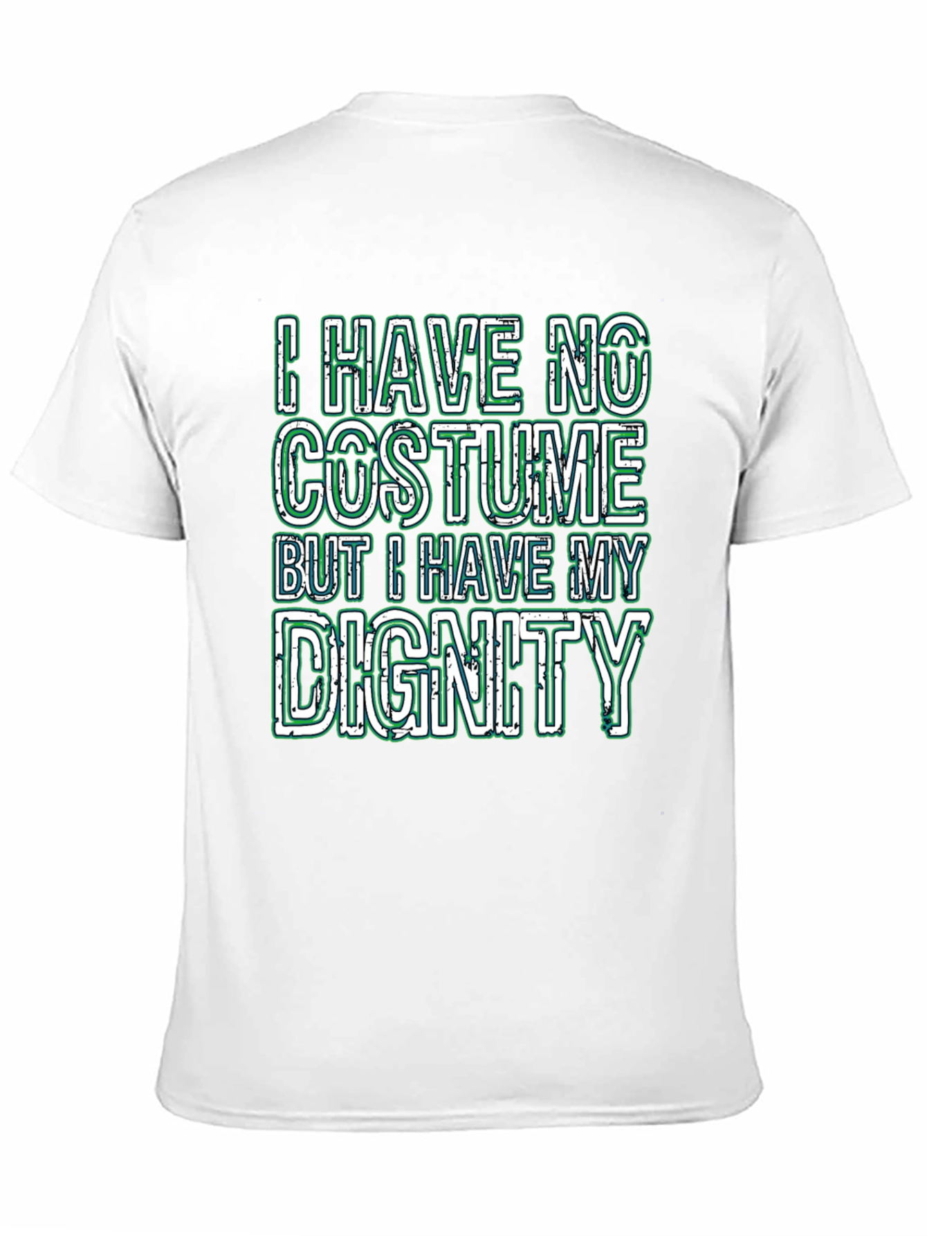 Black Funny "I Have No Costume" Graphic T-Shirt view 11