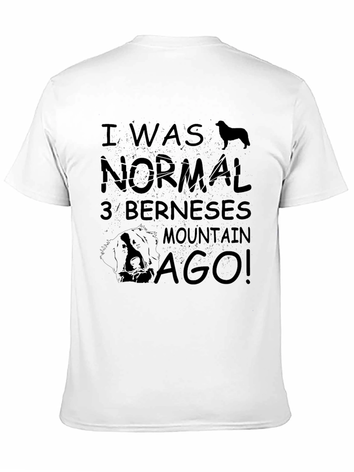 Black Funny Bernese Mountain Dog T-Shirt view 11