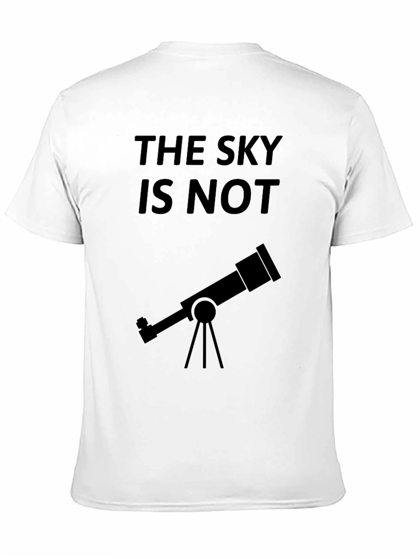Black The Sky Is Not Telescope T-Shirt view 11