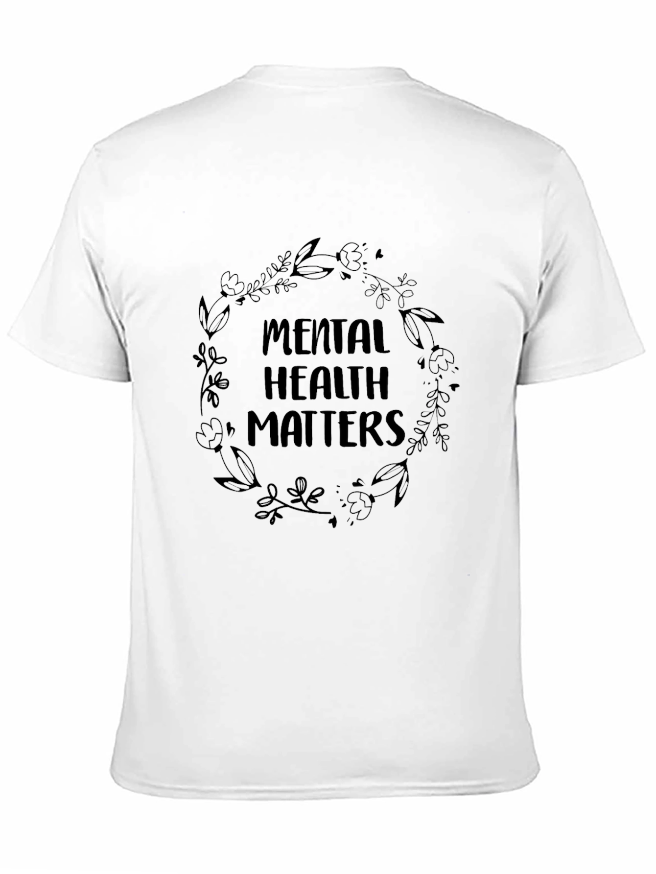 Black Mental Health Matters Black Graphic Tee view 11