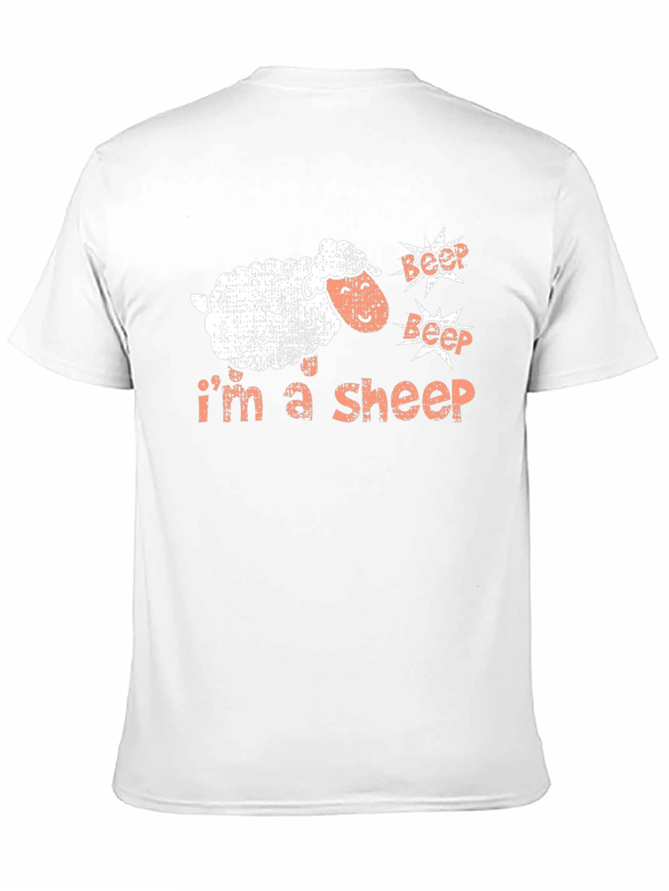 Black I'm a Sheep T-Shirt - Funny Animal Graphic Tee view 11