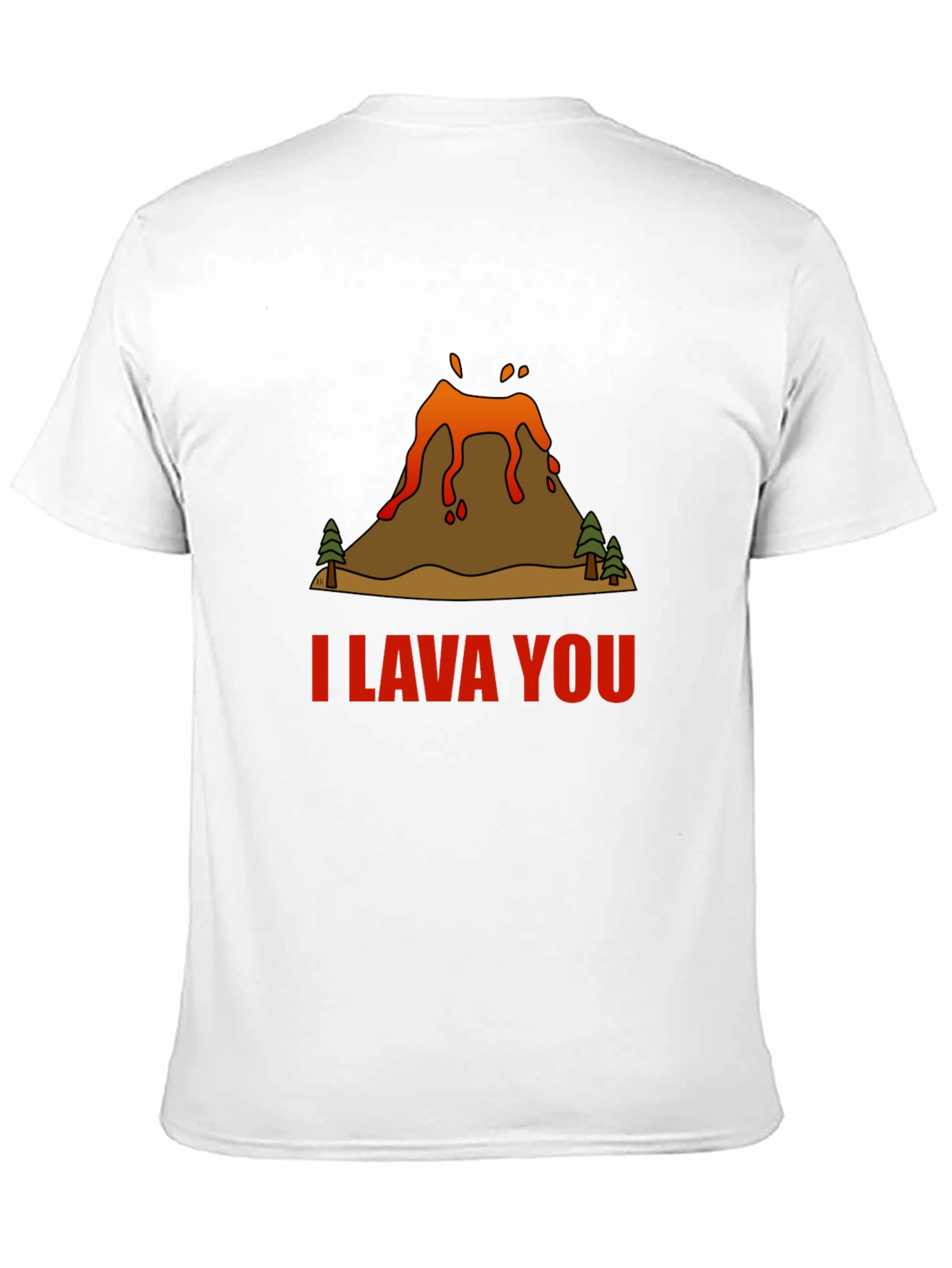 Black I Lava You Volcano Graphic Tee - Black view 11
