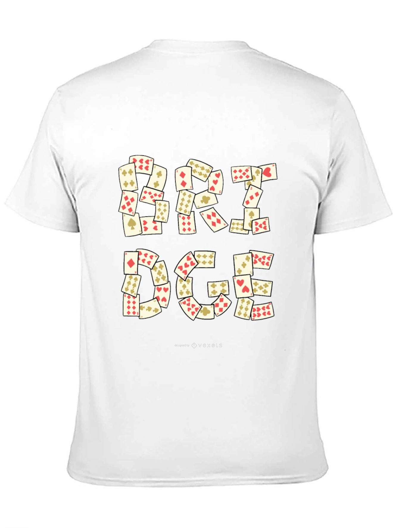 Black Bridge Card Game Graphic Tee - Black Unisex T-Shirt view 11