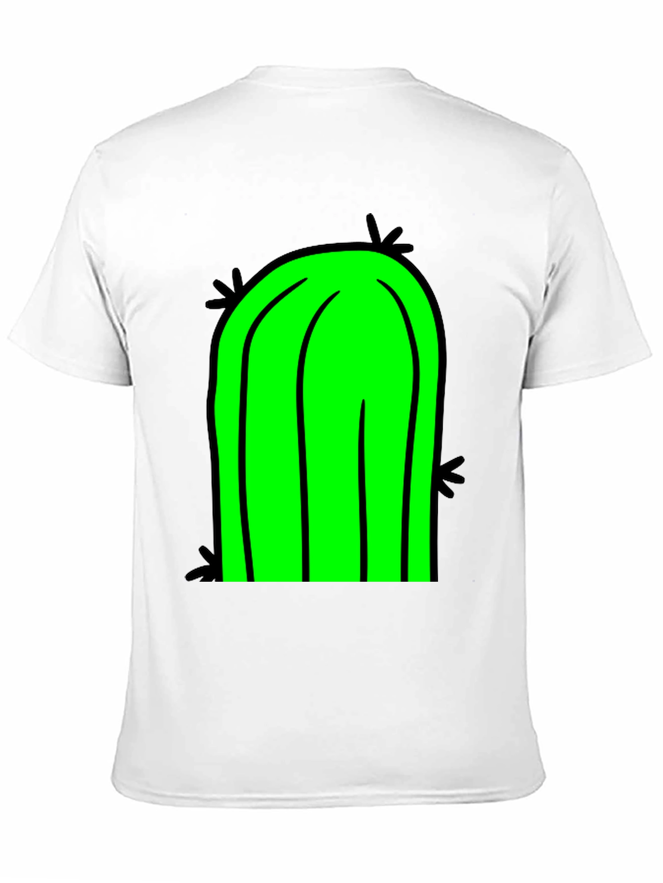 Black Cactus Graphic T-Shirt - Black Cotton Tee view 11