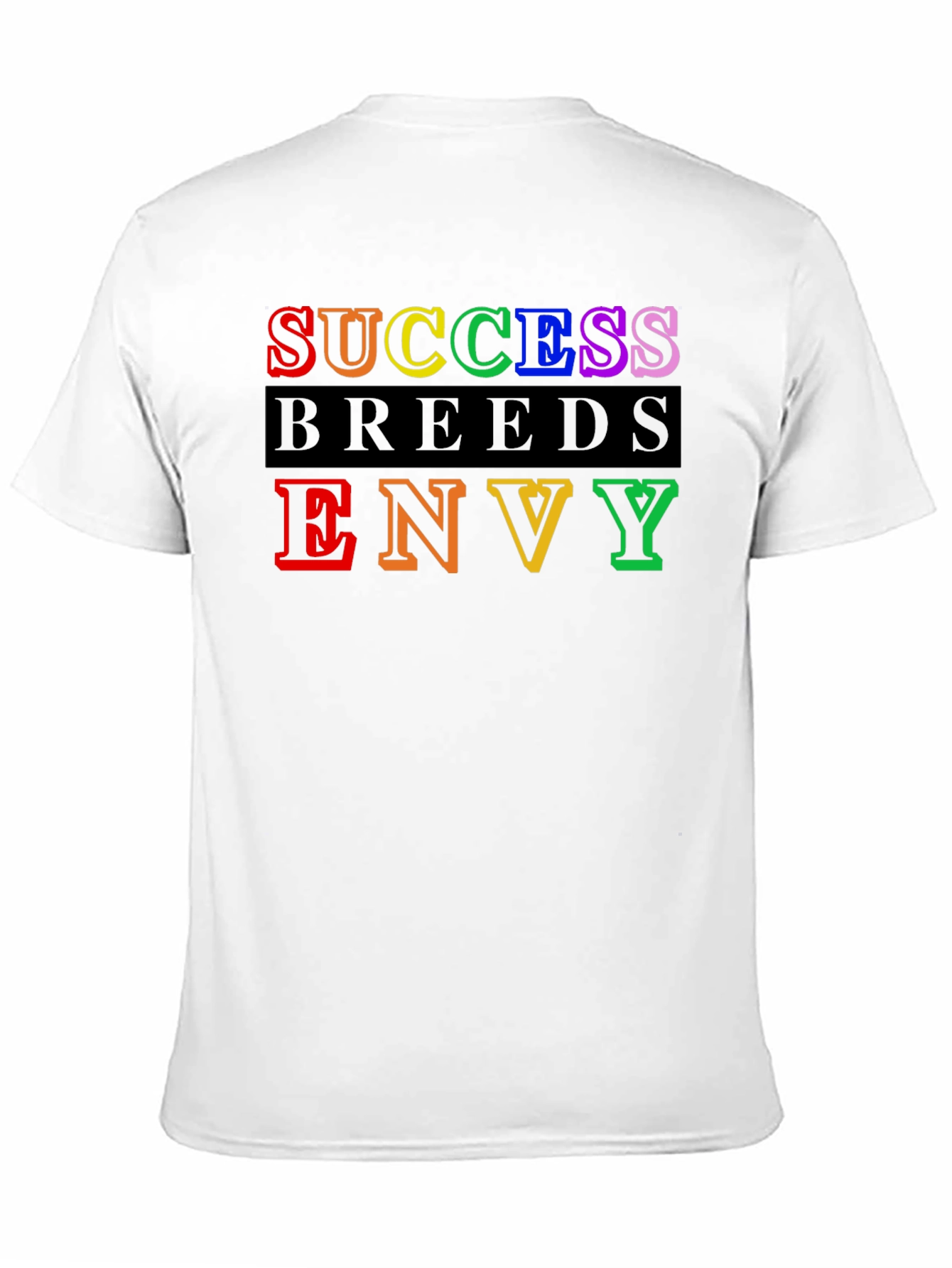 Black Success Breeds Envy Graphic Tee - Bold Statement Shirt view 11