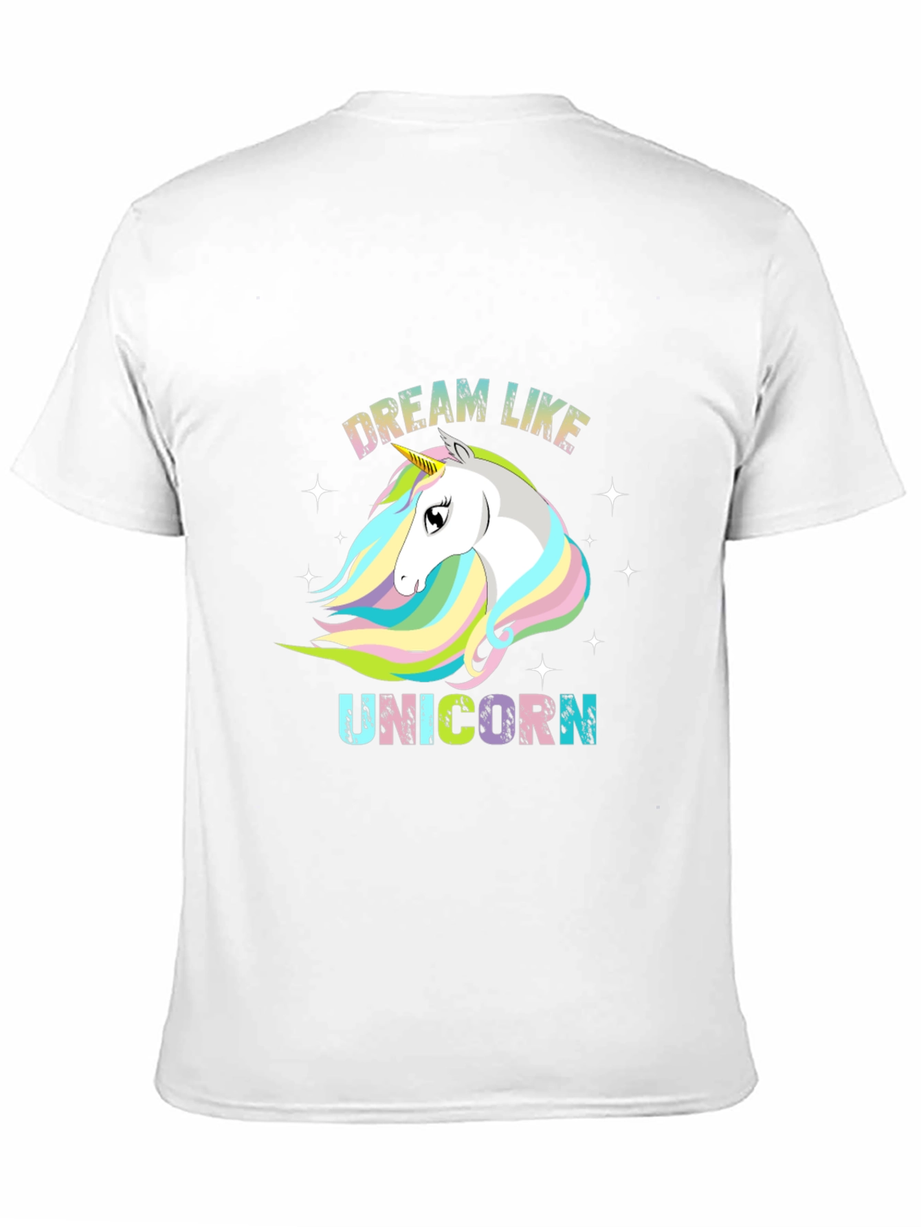 Black Dream Like Unicorn Black T-Shirt view 11
