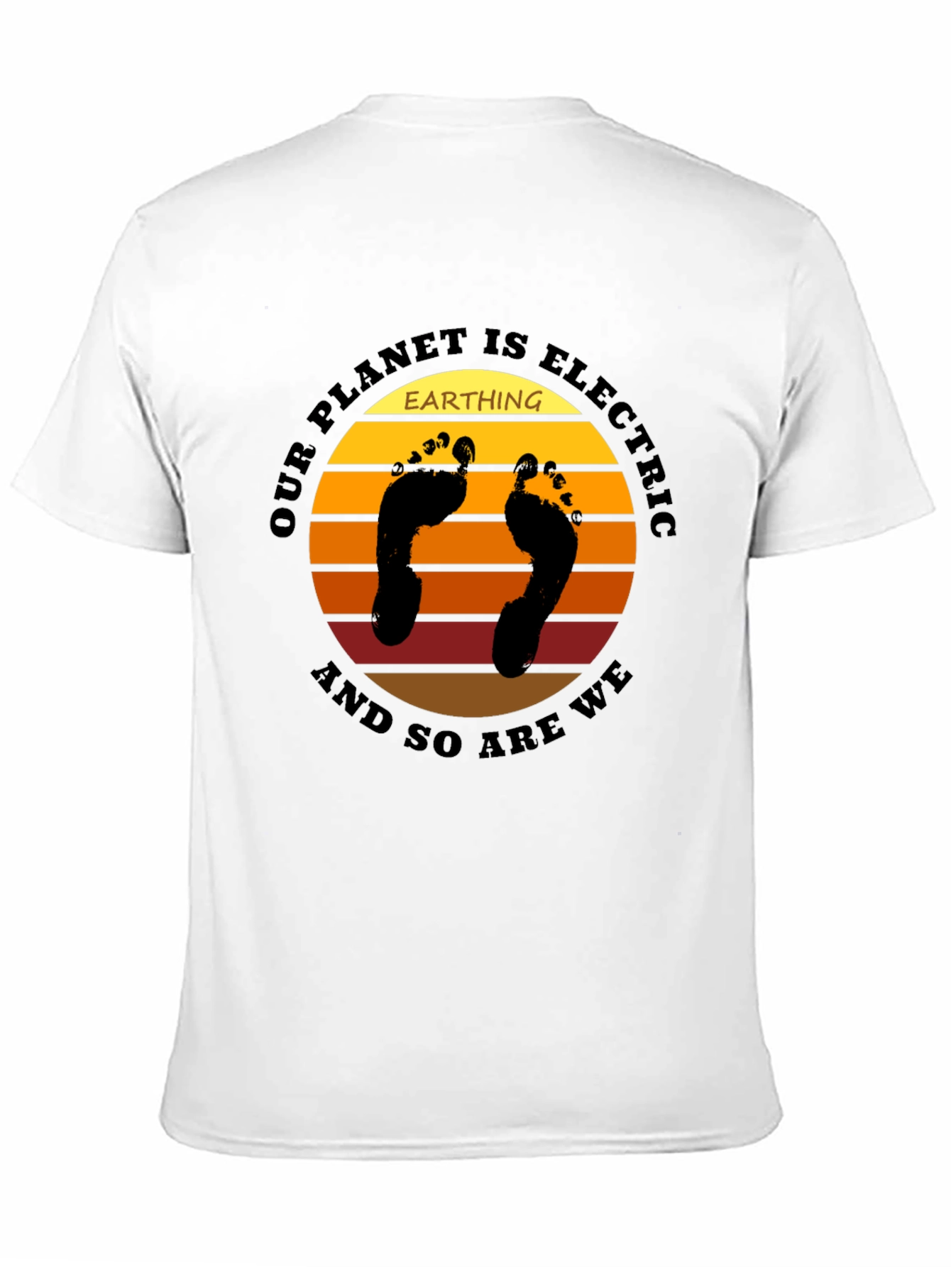 Black Electric Planet Earth T-Shirt view 11