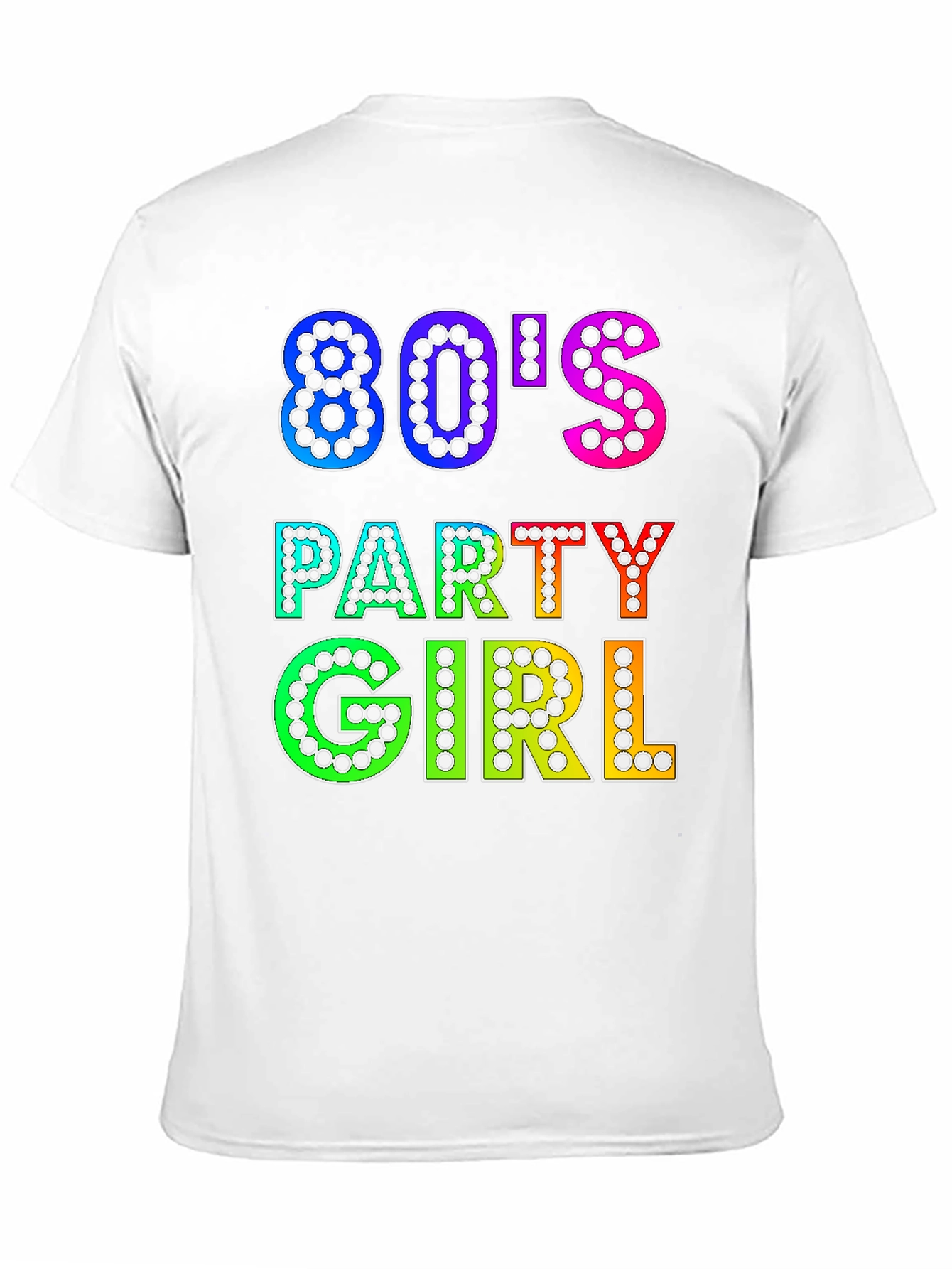 Black 80's Party Girl Graphic Tee - Retro Style view 11