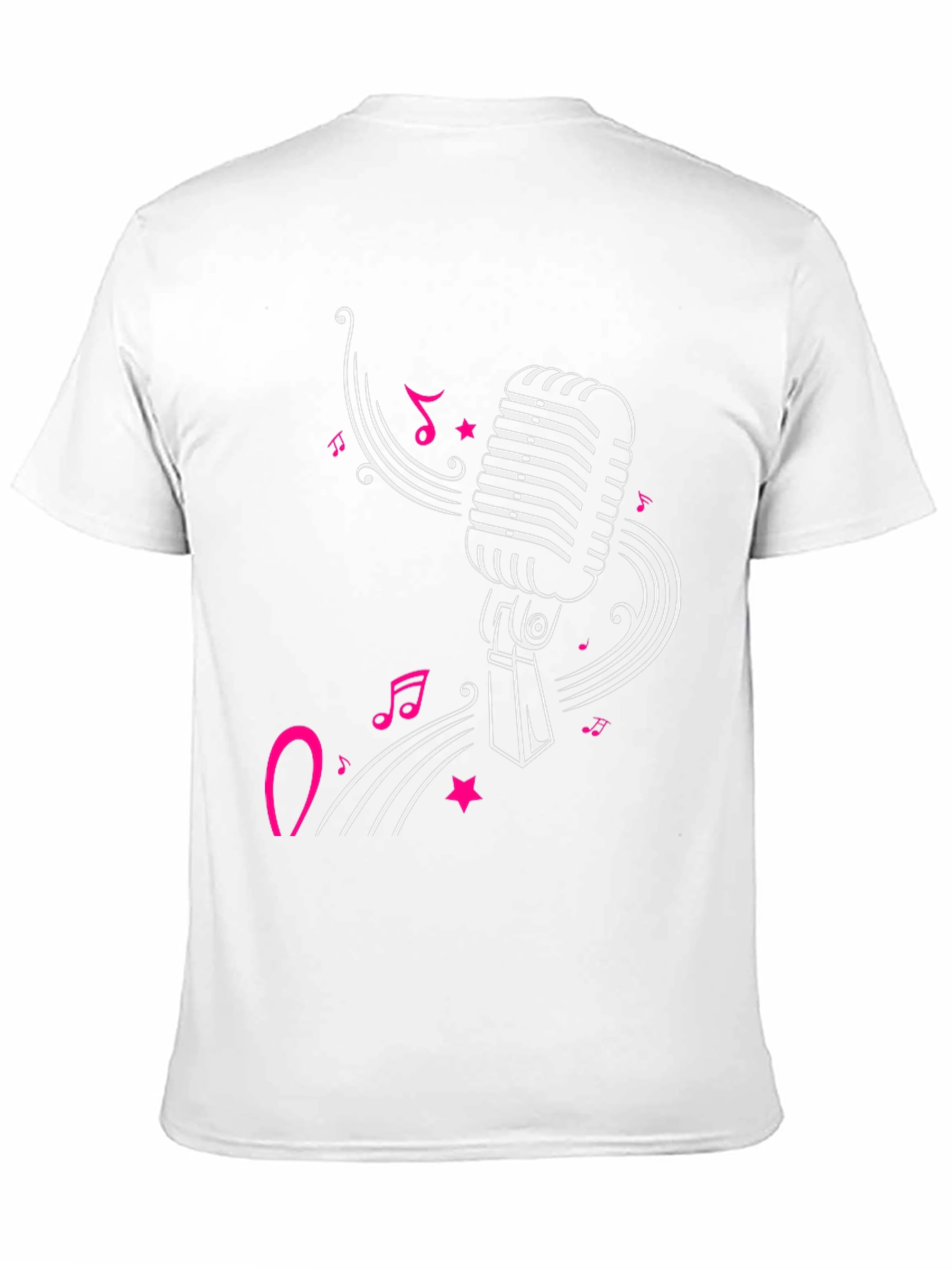 Black Retro Microphone Graphic Tee - Black view 11