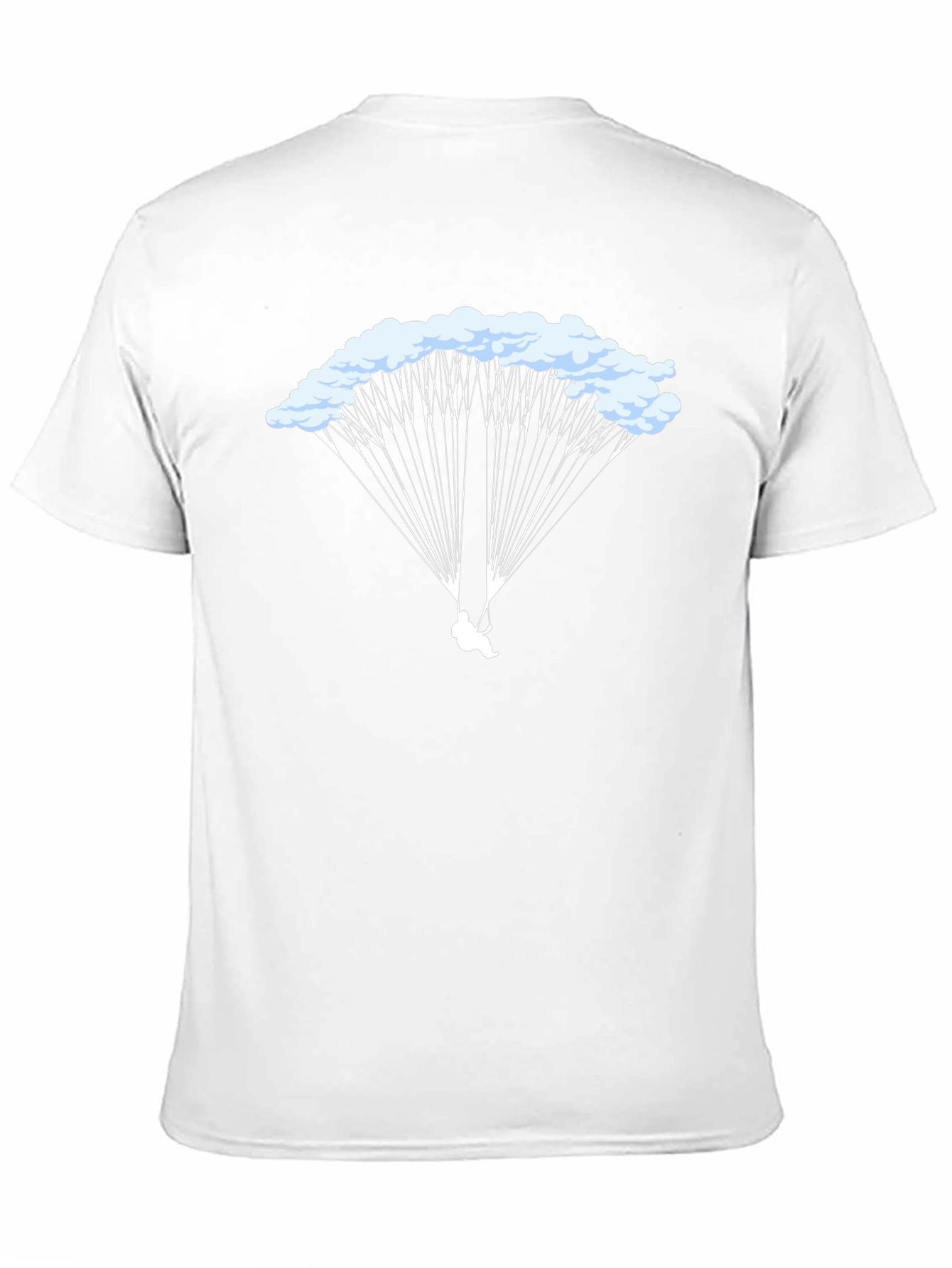 Black Parachute Graphic Tee - Skydiving T-Shirt view 11