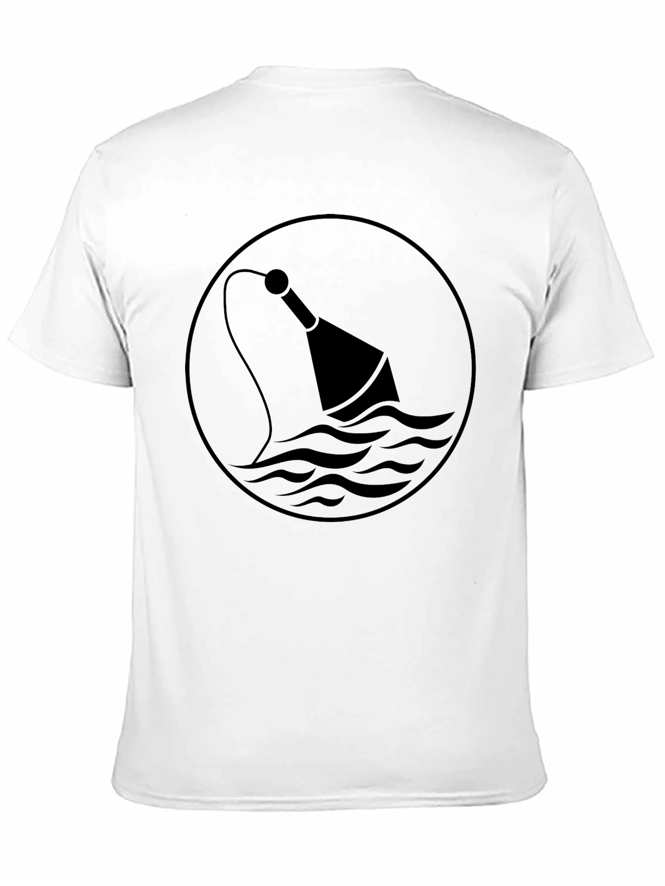 Black Black Nautical Buoy Graphic T-Shirt view 11