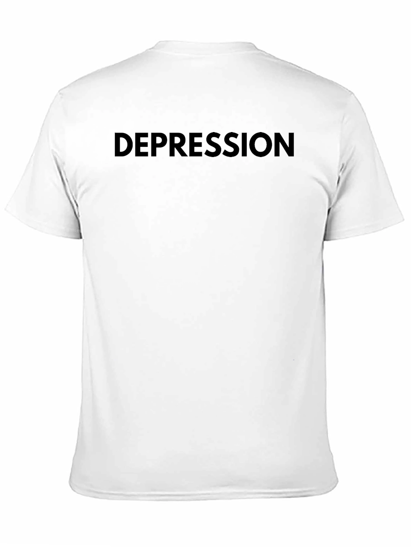 Black Depression T-Shirt - Unisex Black Tee view 11