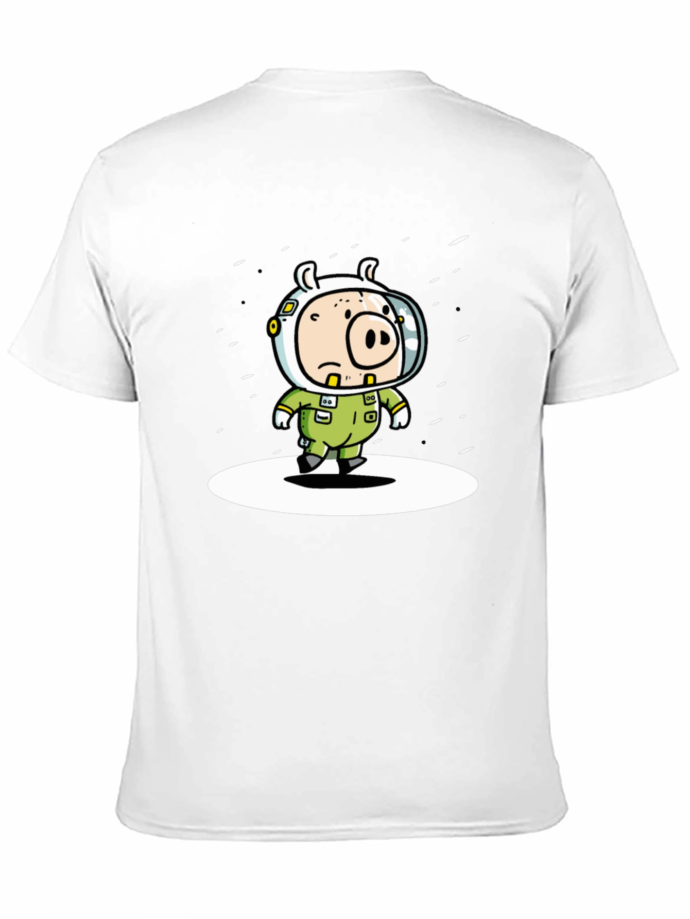 Black Astronaut Pig Graphic T-Shirt - Space Adventure Tee view 11
