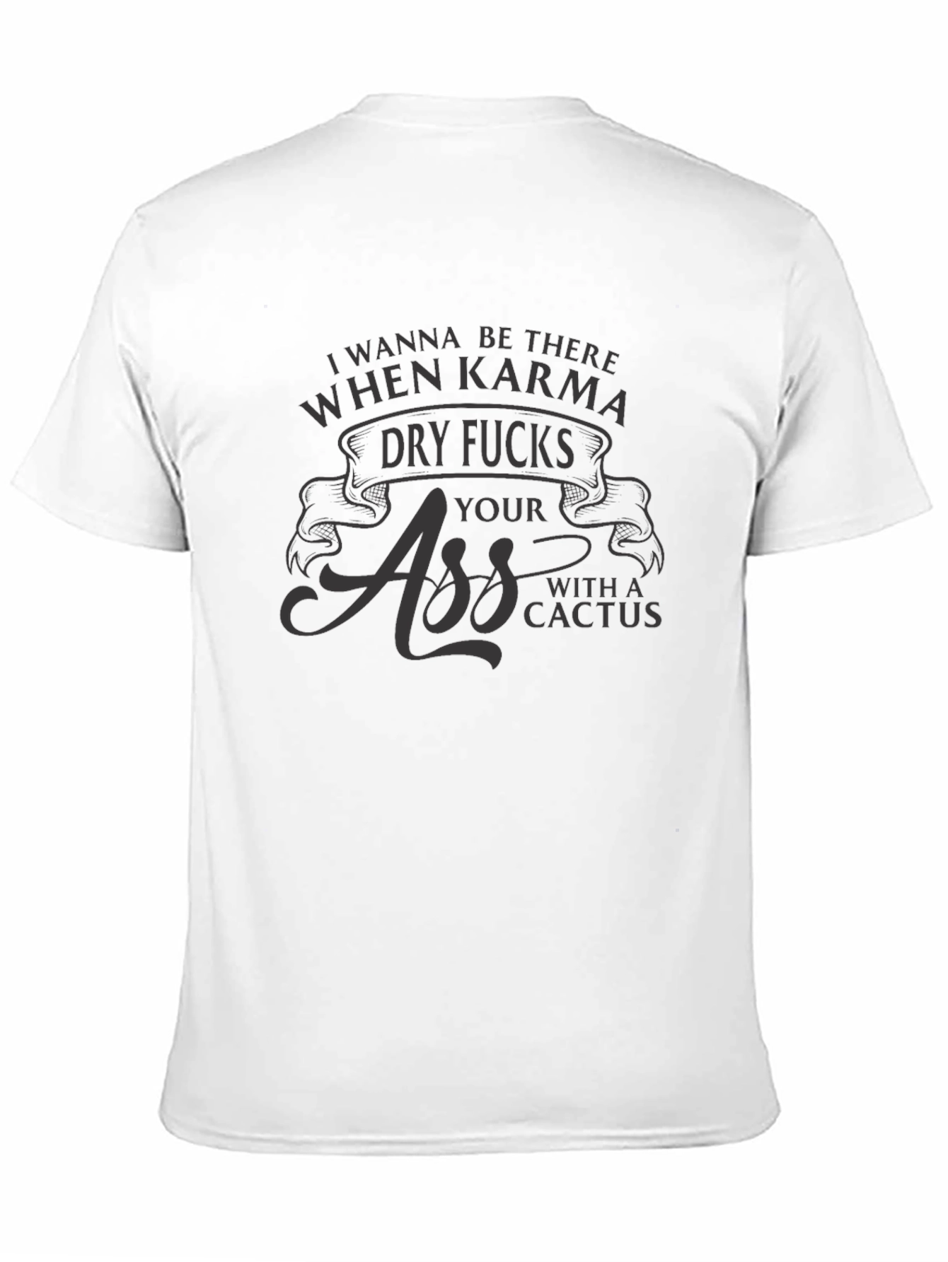 Black Karma Cactus T-Shirt - Graphic Tee view 11