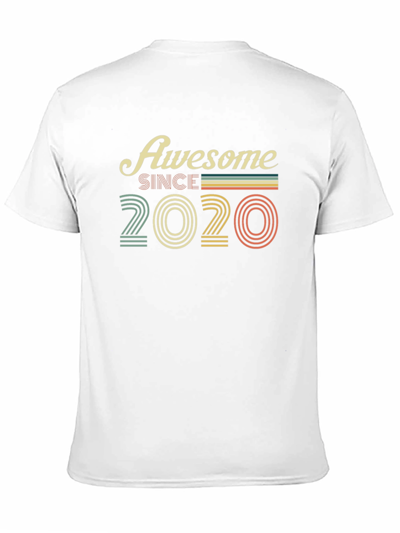 Black Awesome Since 2020 Black T-Shirt view 11