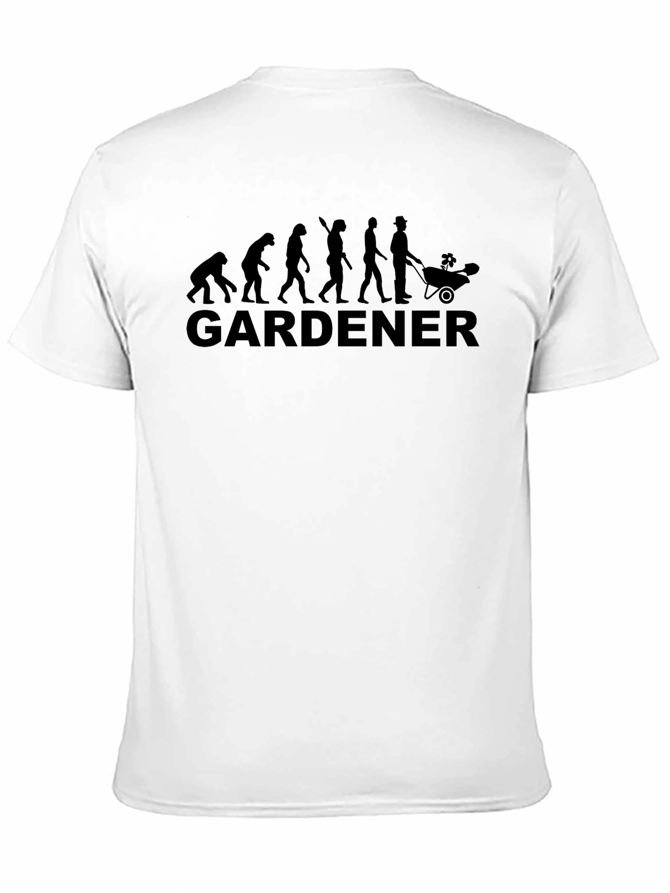 Black Gardener Evolution T-Shirt - Funny Gardening Tee view 11