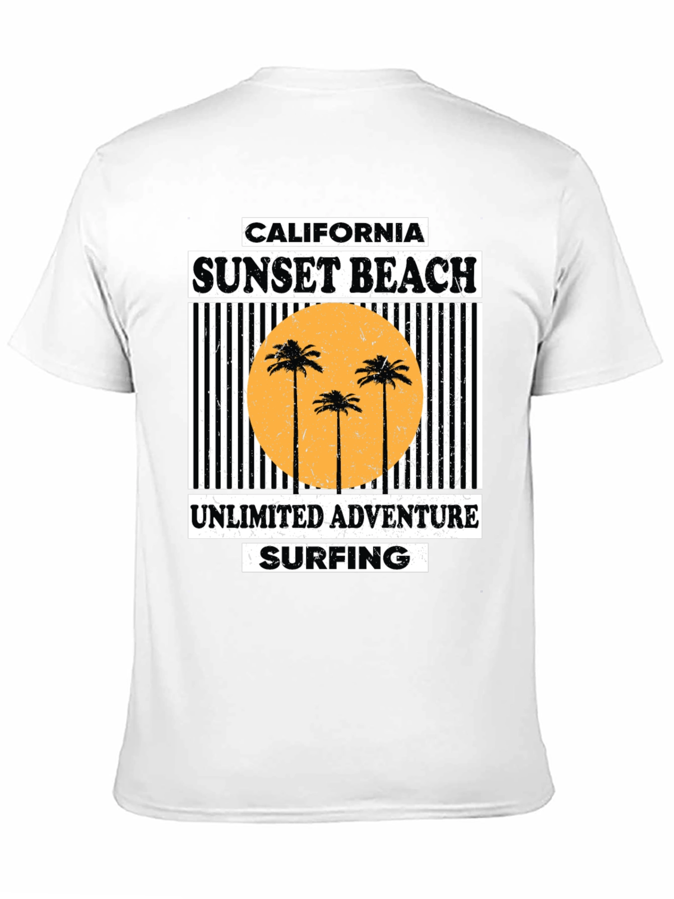 Black California Sunset Beach Graphic Tee - Unlimited Adventure view 11