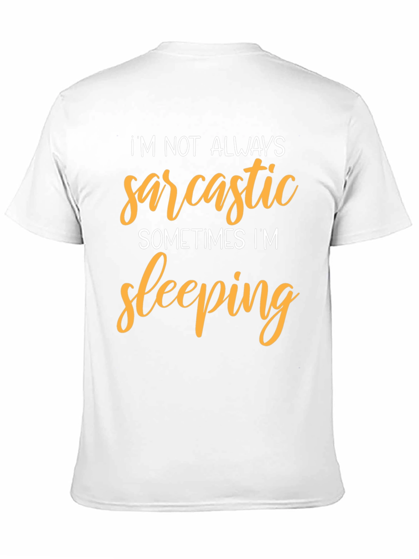 Black Sarcastic Sleeping Black T-Shirt - Funny Graphic Tee view 11