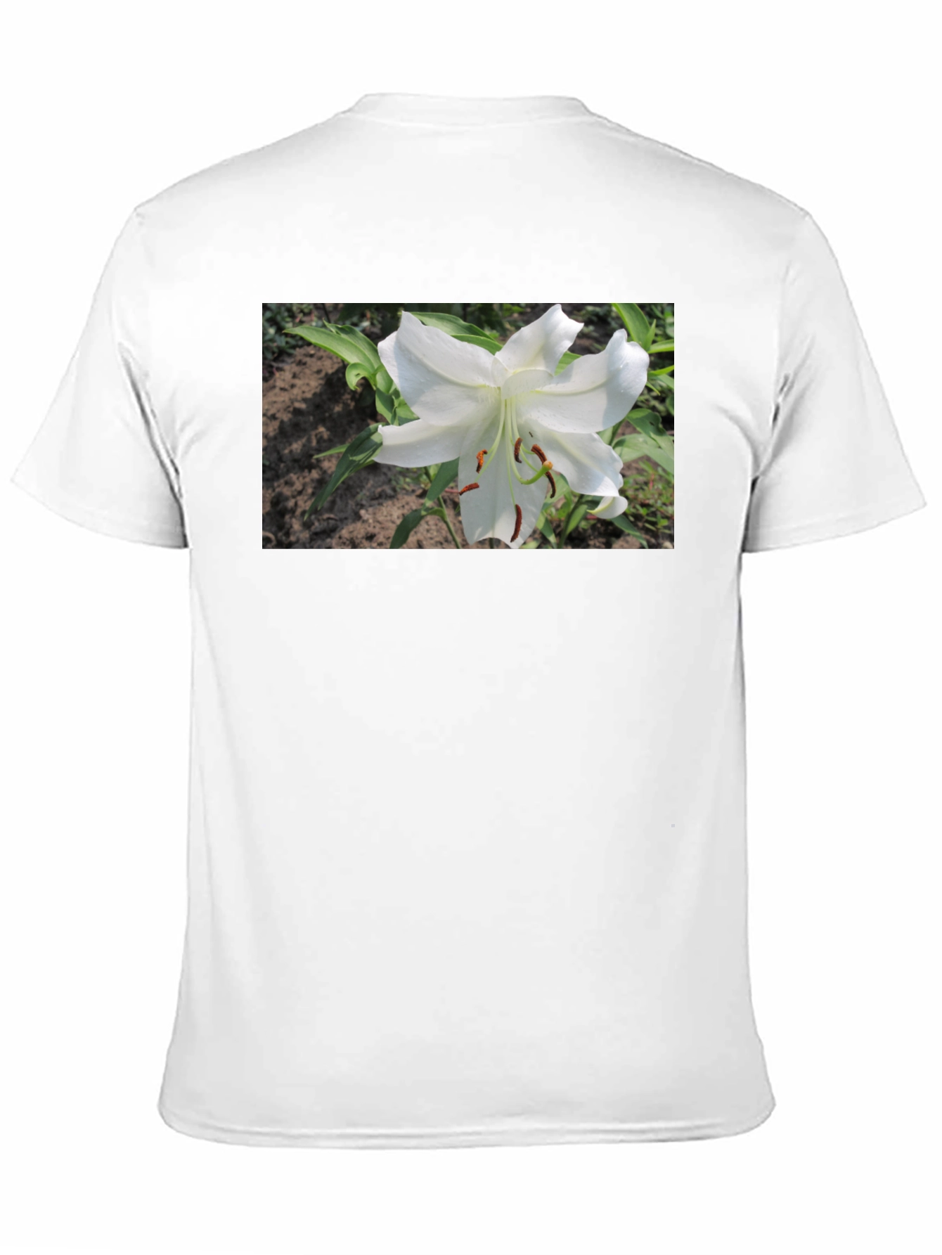 Black White Lily Graphic Tee - Soft Cotton Blend view 11