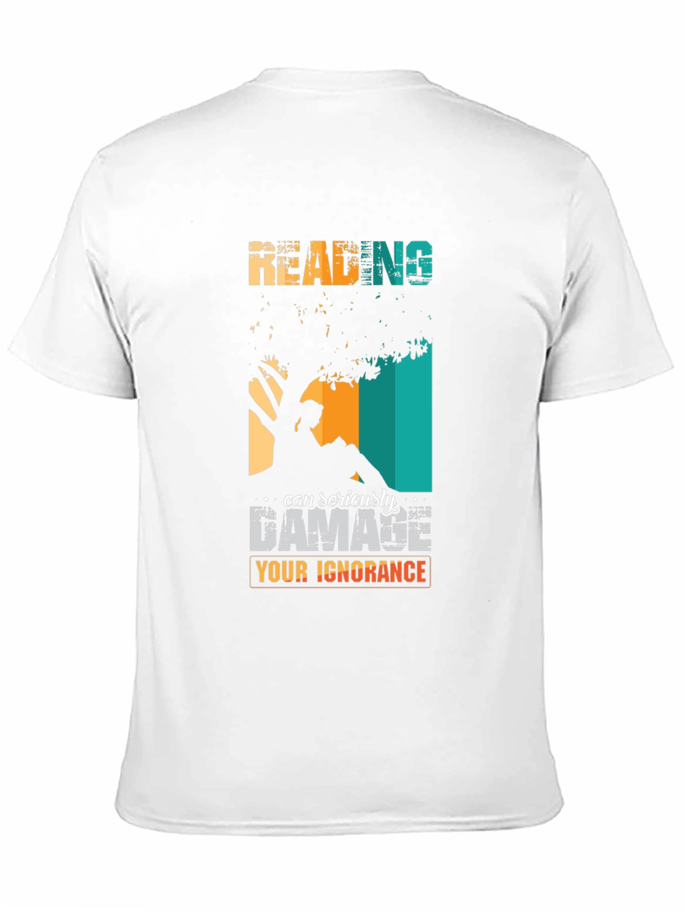 Black Reading Can Damage Ignorance Graphic Tee view 11