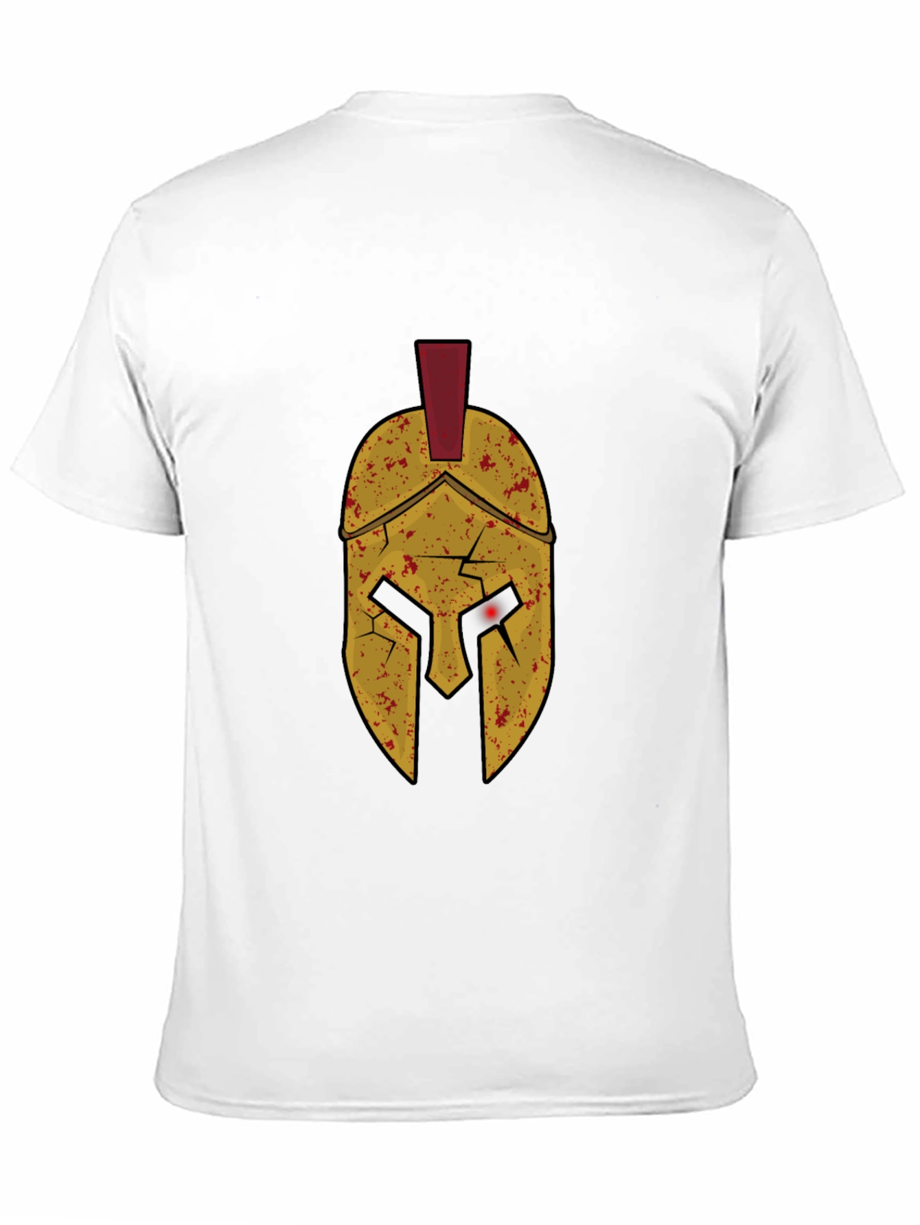 Black Spartan Helmet Graphic Tee - Black view 11