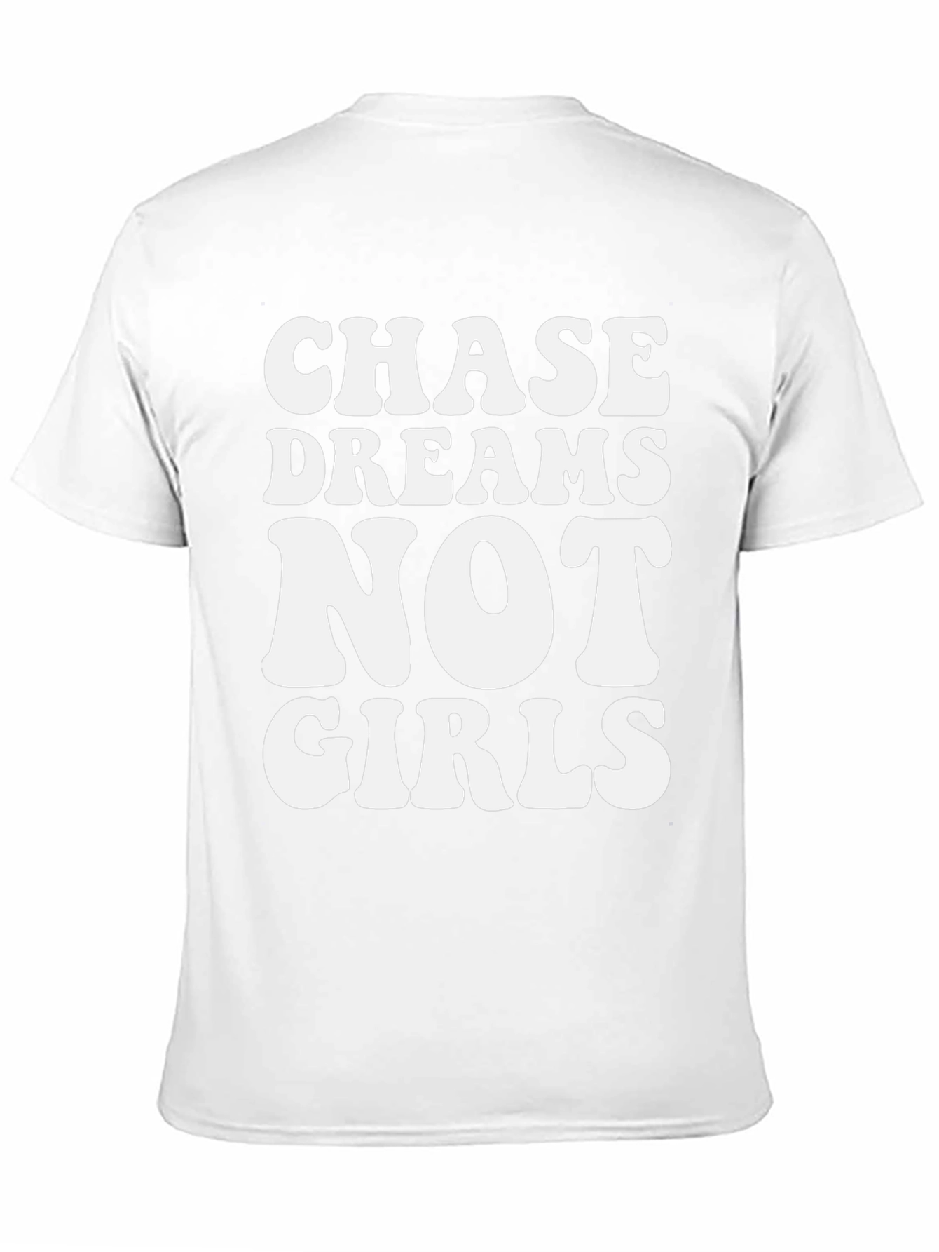 Black Chase Dreams Not Girls Graphic Tee - Black Casual T-Shirt view 11