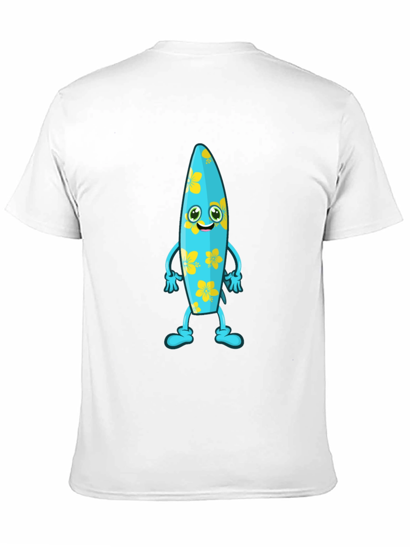 Black Fun Surfboard Character Graphic Tee view 11