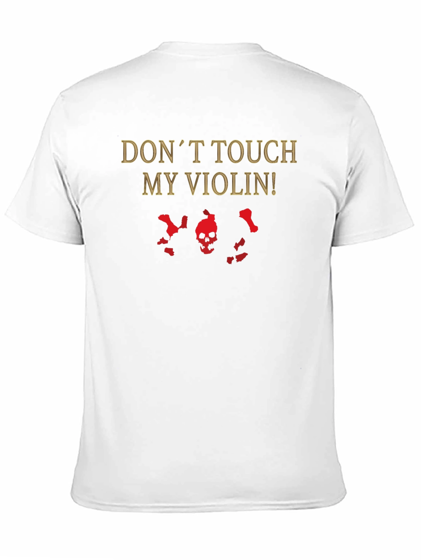 Black Don't Touch My Violin! Graphic T-Shirt view 11