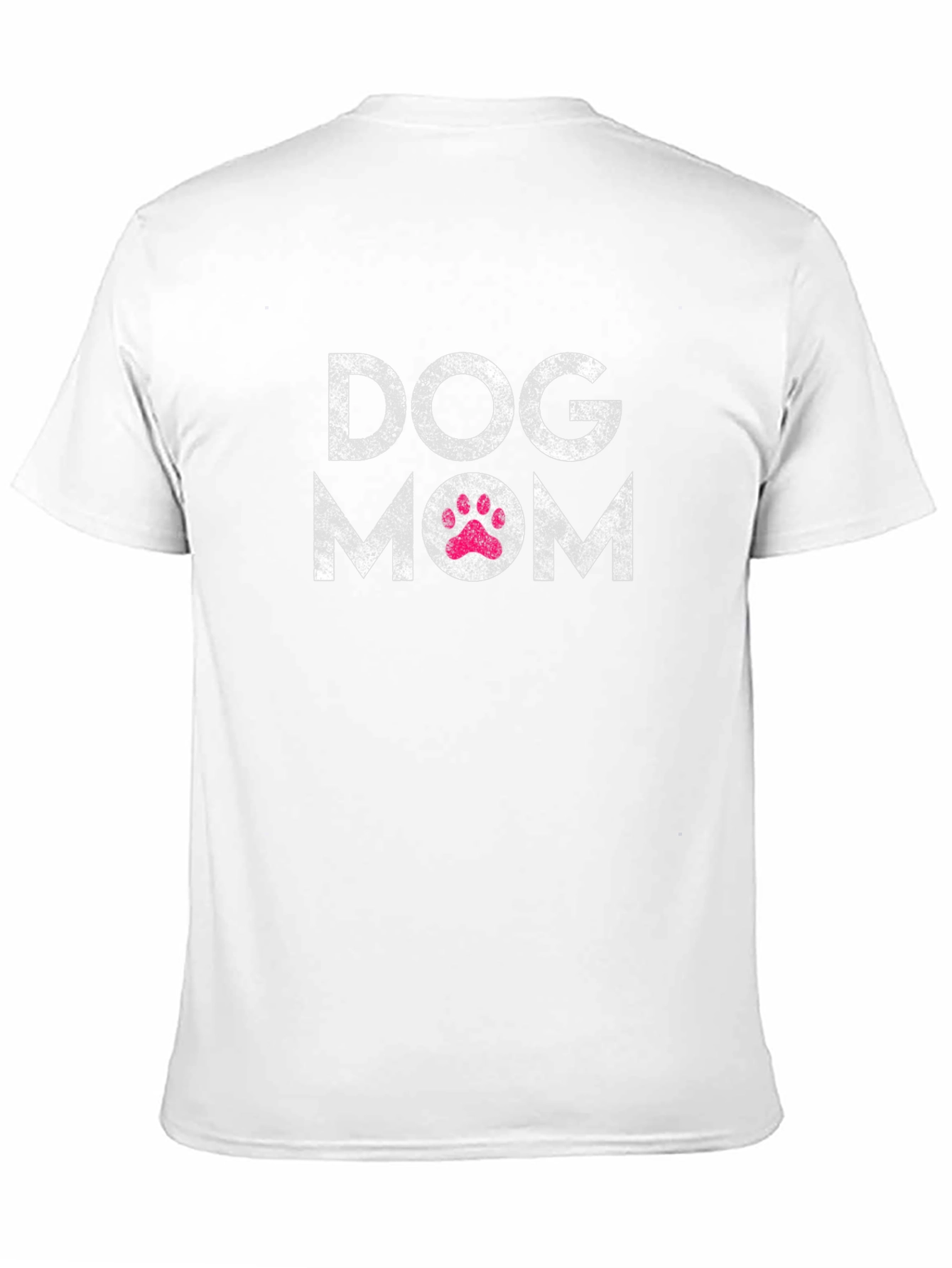 Black Dog Mom T-Shirt - Cute Paw Print Design view 11