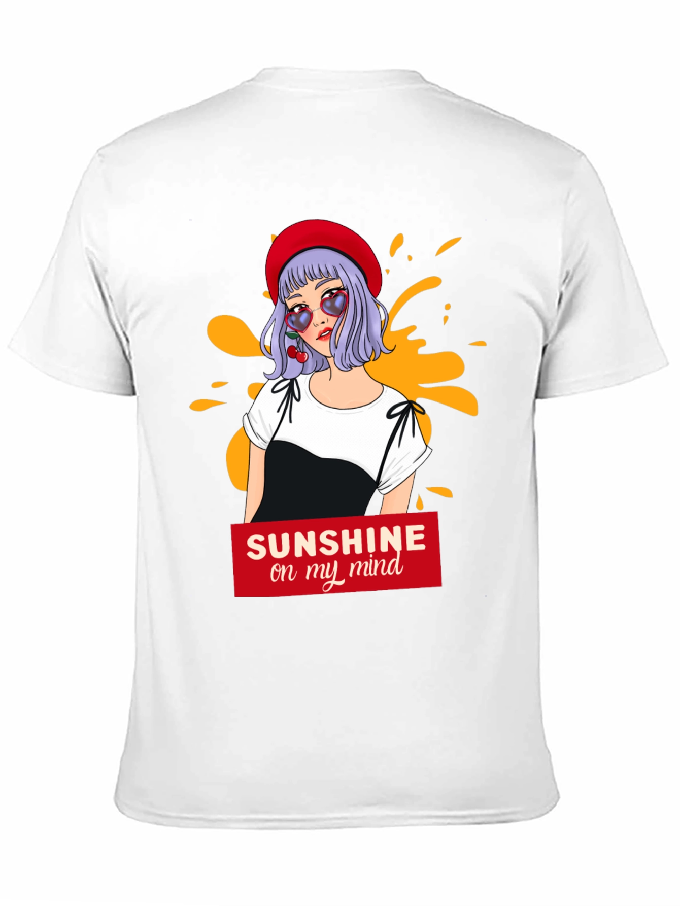 Black Sunshine Mind T-Shirt - Fun Graphic Tee view 11