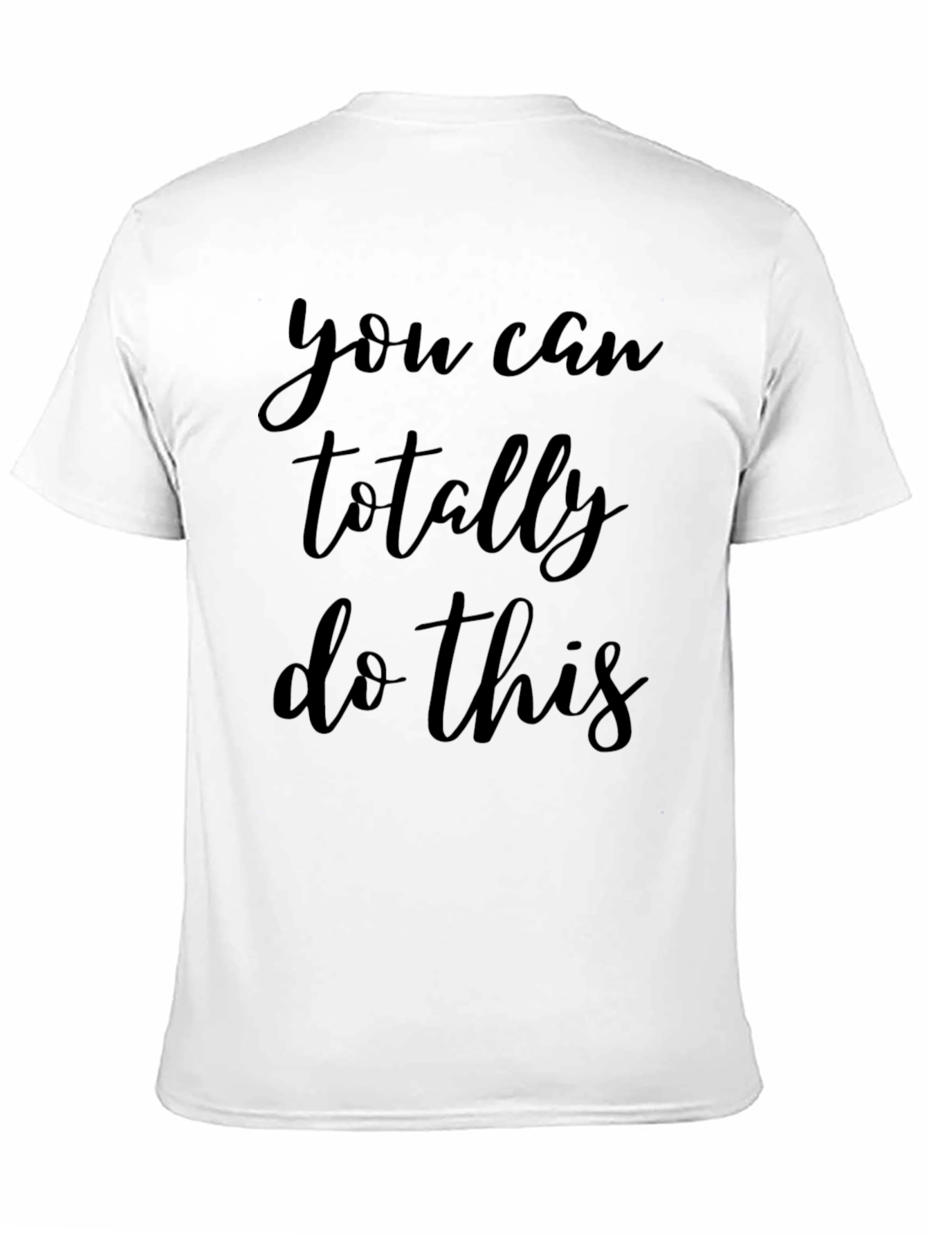 Black Motivational Black T-Shirt - You Can Do This! view 11