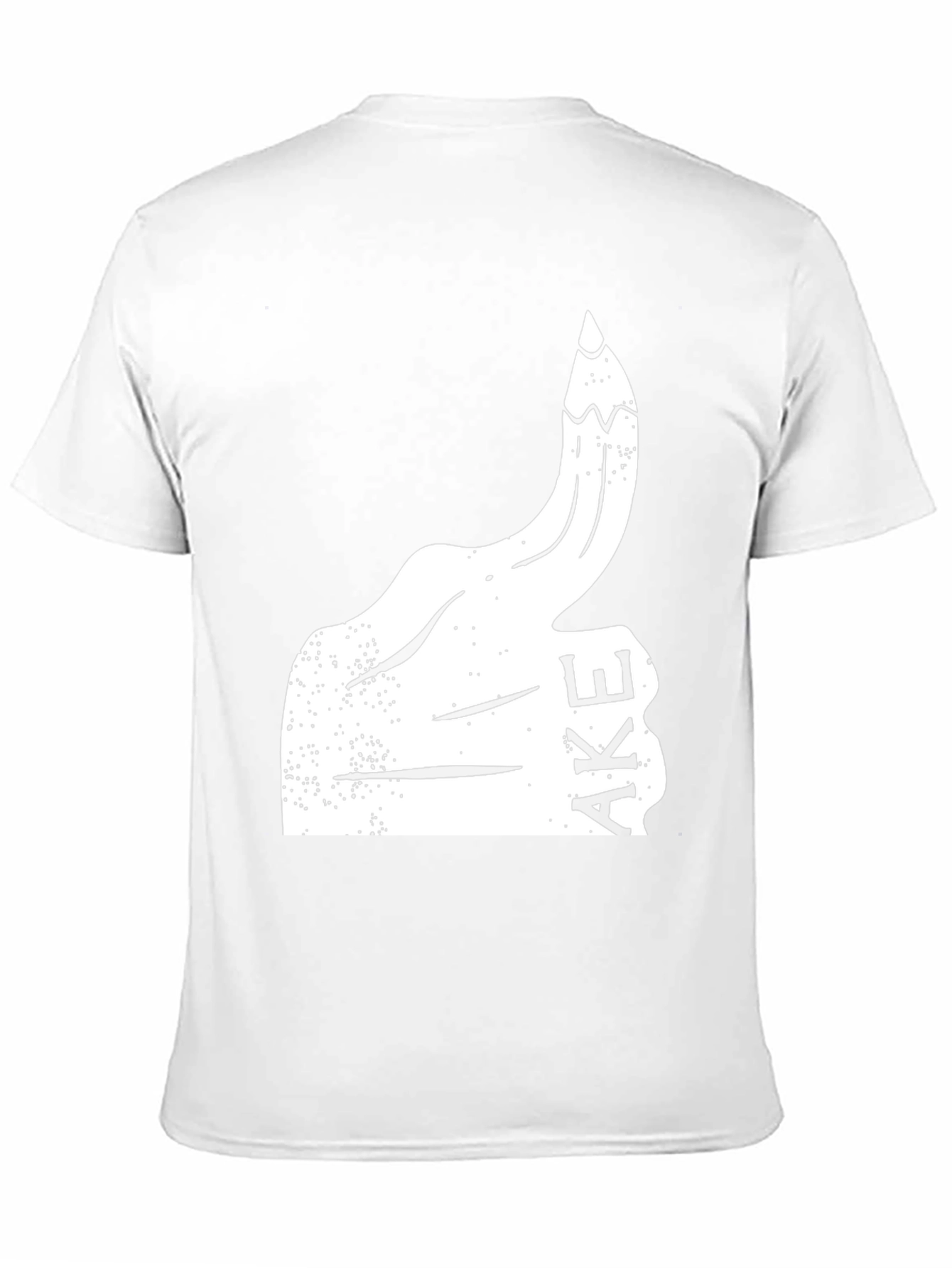 Black Funny Graphic Tee - Thumbs Up Fake view 11