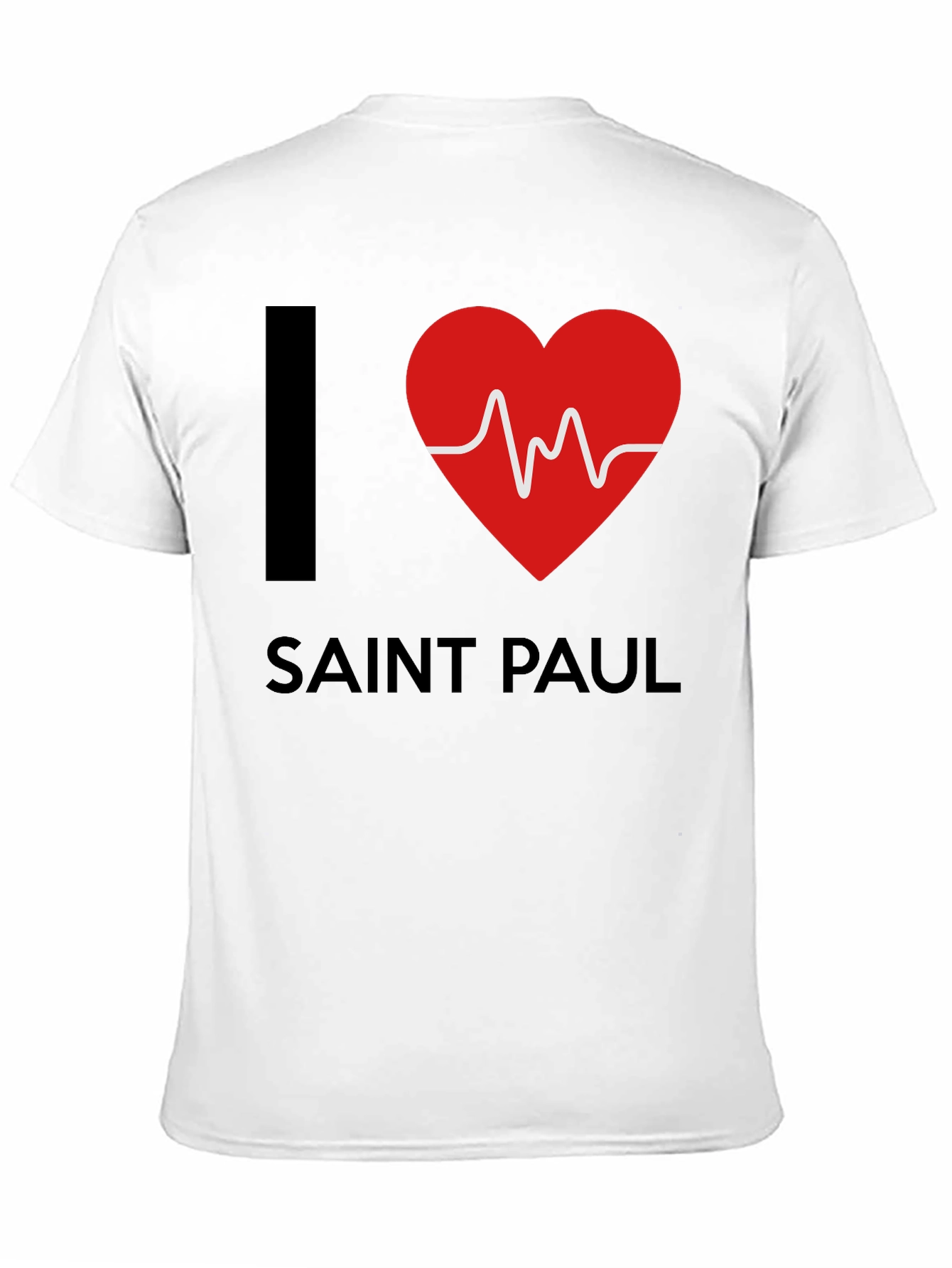 Black I Love Saint Paul Graphic Tee - Unisex view 11