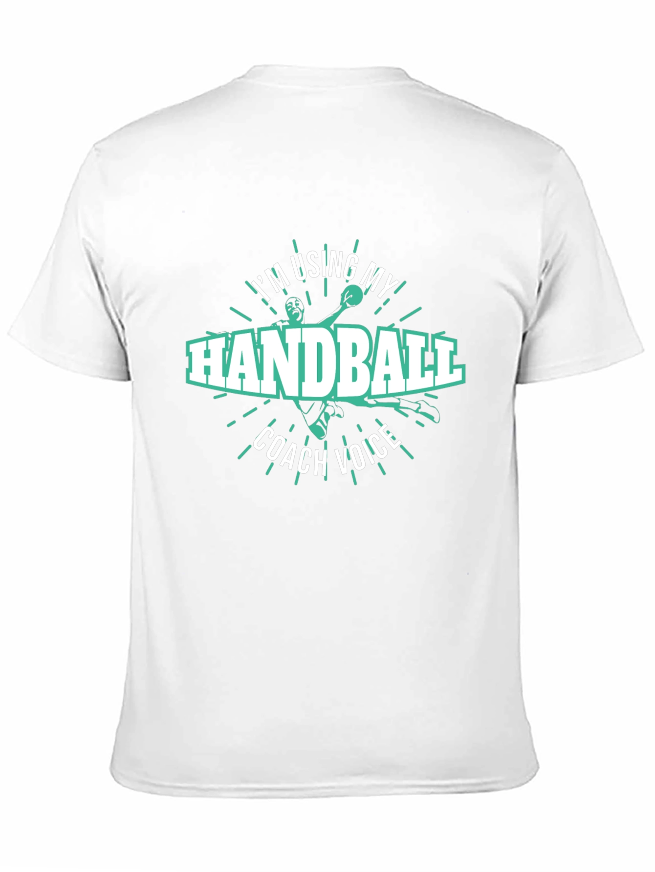 Black Handball Coach Voice T-Shirt view 11