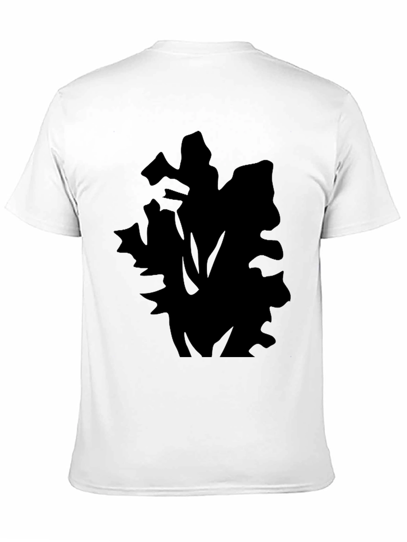 Black Men's Graphic Print Black T-Shirt view 11