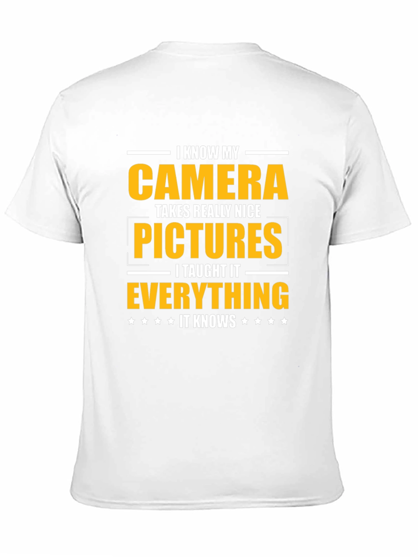 Black Funny Camera T-Shirt - I Taught It Everything! view 11