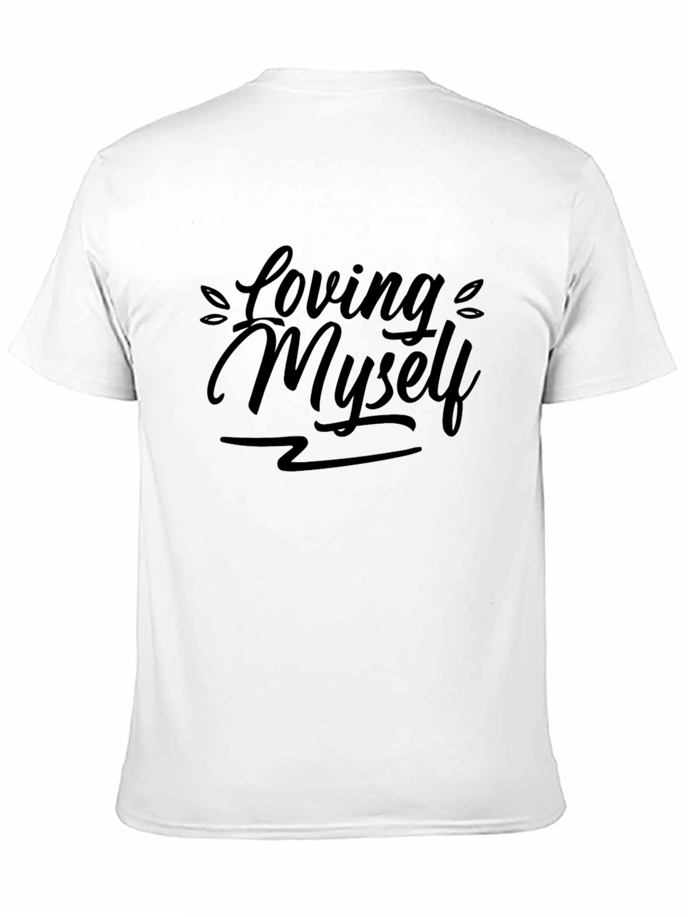 Black Loving Myself Black Graphic T-Shirt view 11