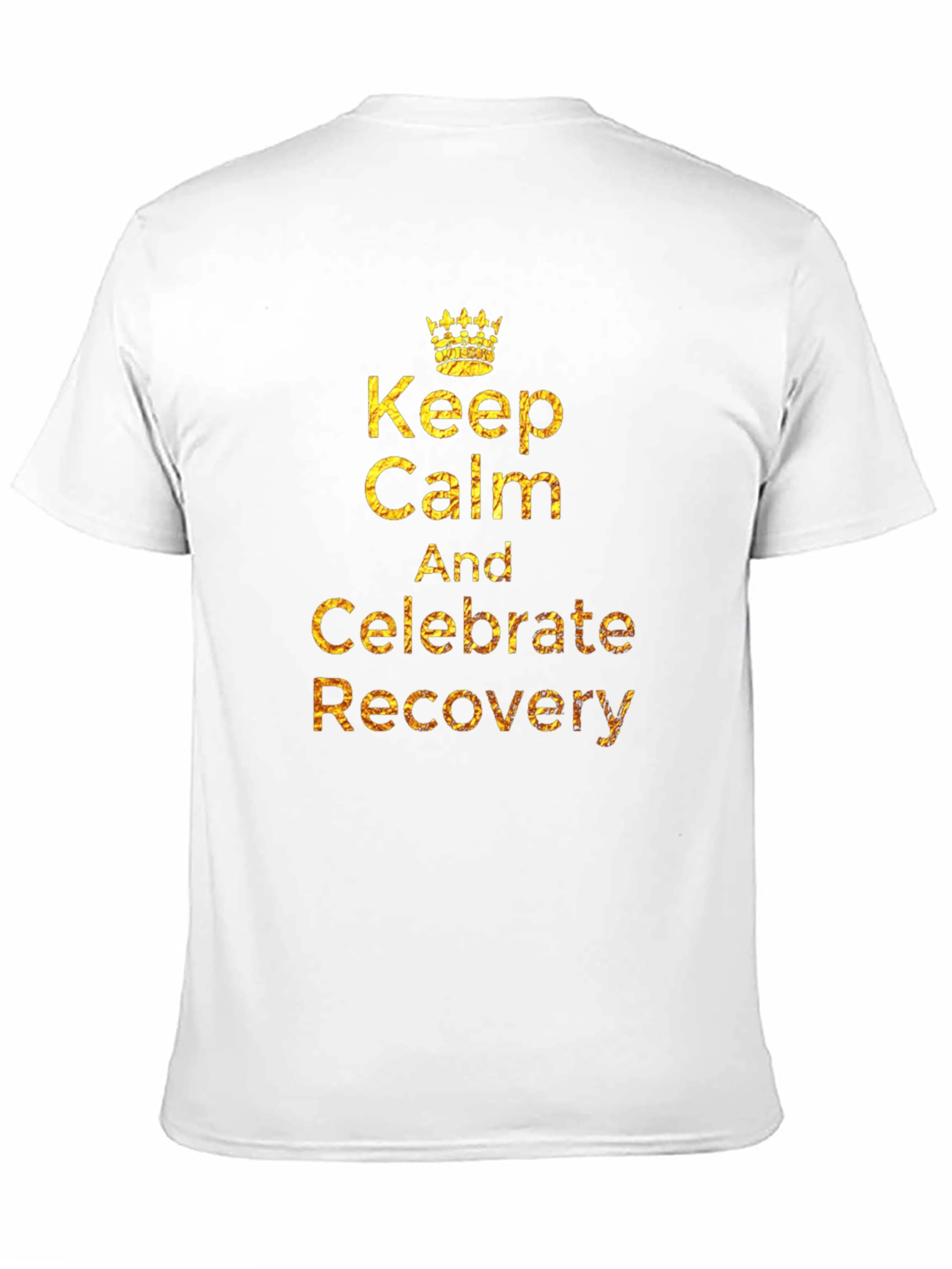 Black Keep Calm & Celebrate Recovery T-Shirt view 11