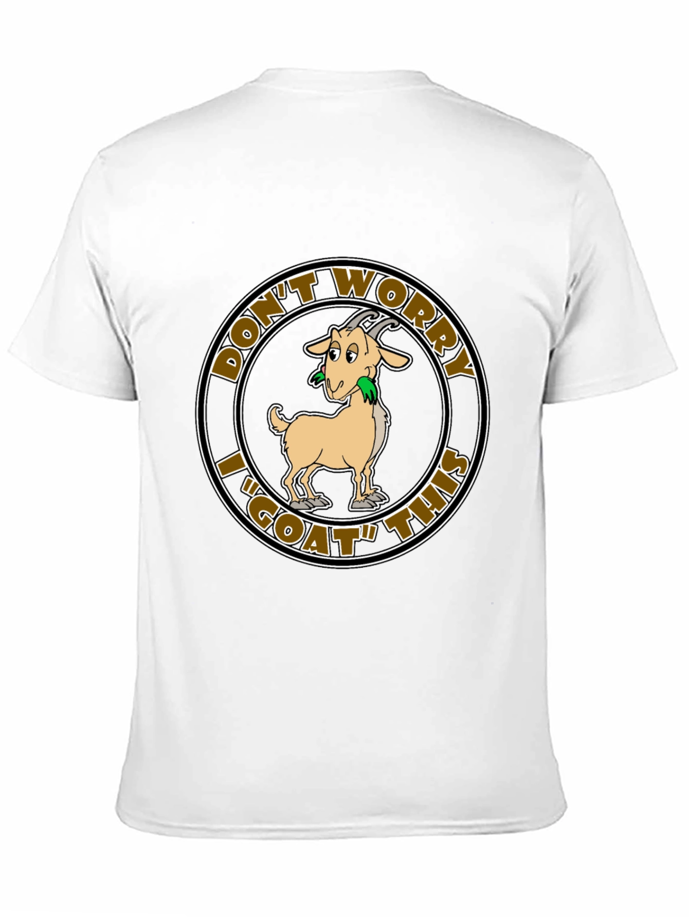 Black Don't Worry I "GOAT" This Funny T-Shirt view 11