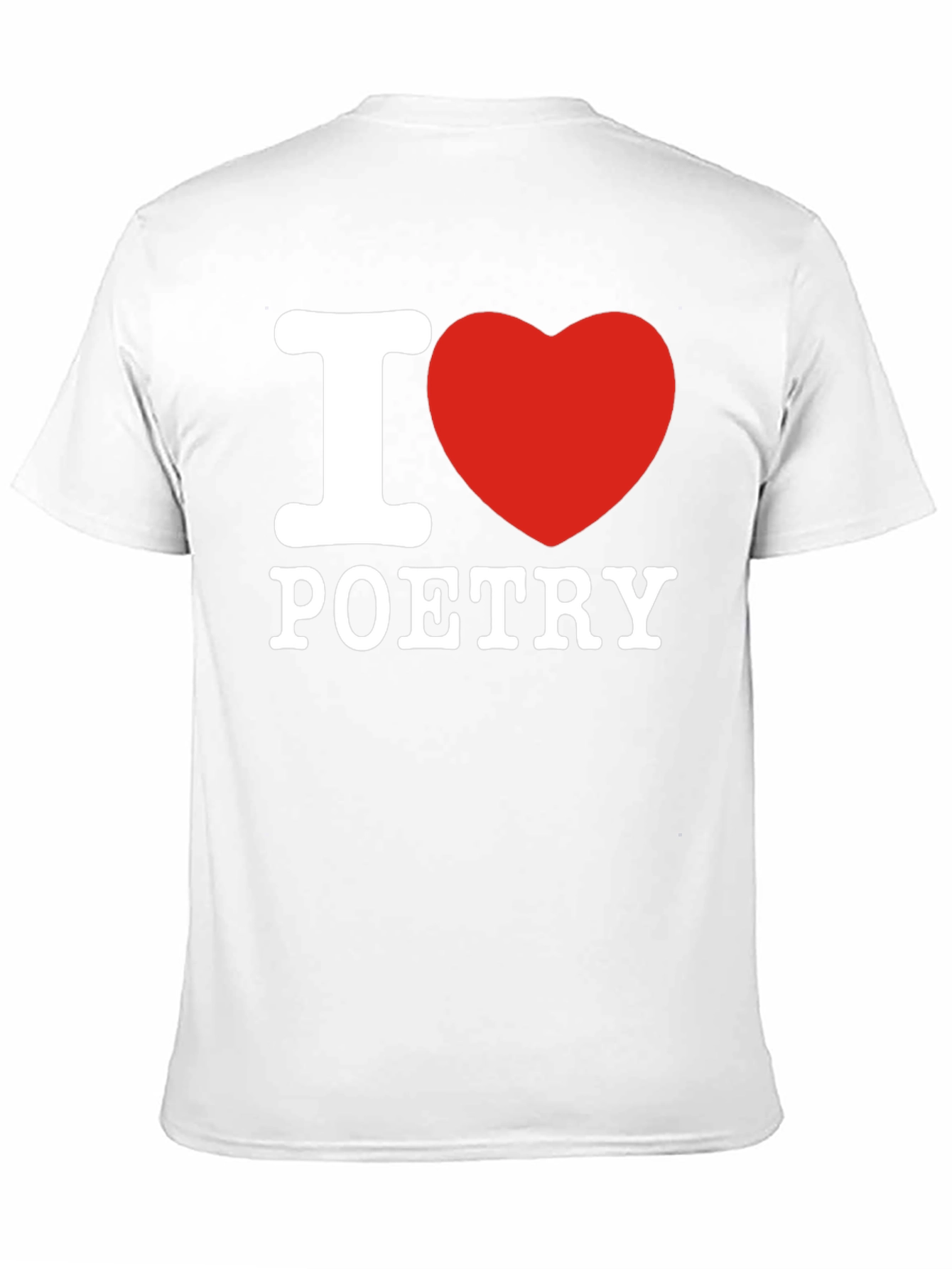 Black I Heart Poetry Graphic Tee - Soft Cotton Blend Shirt view 11