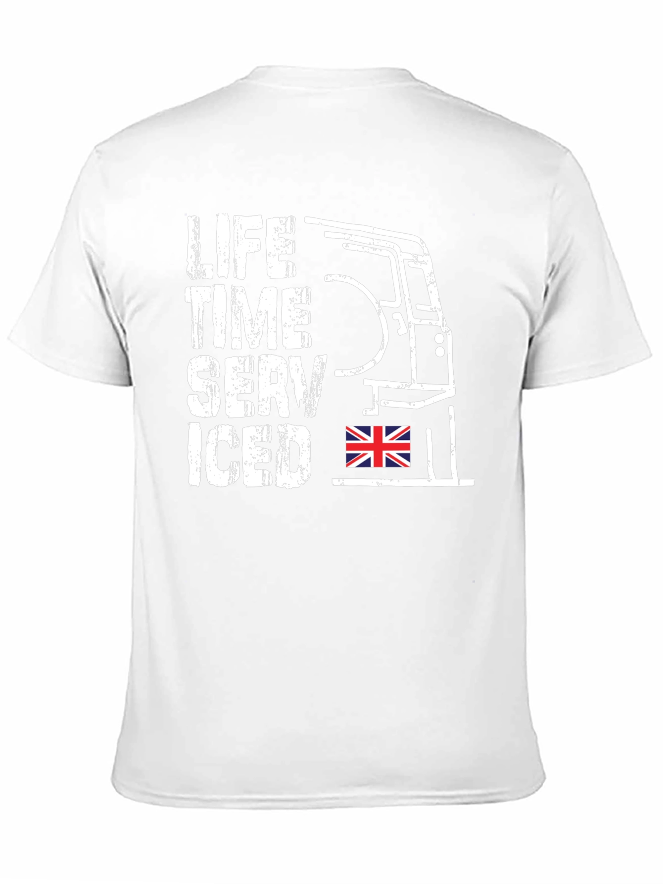 Black Life Time Serviced T-Shirt - Classic British Car Tee view 11