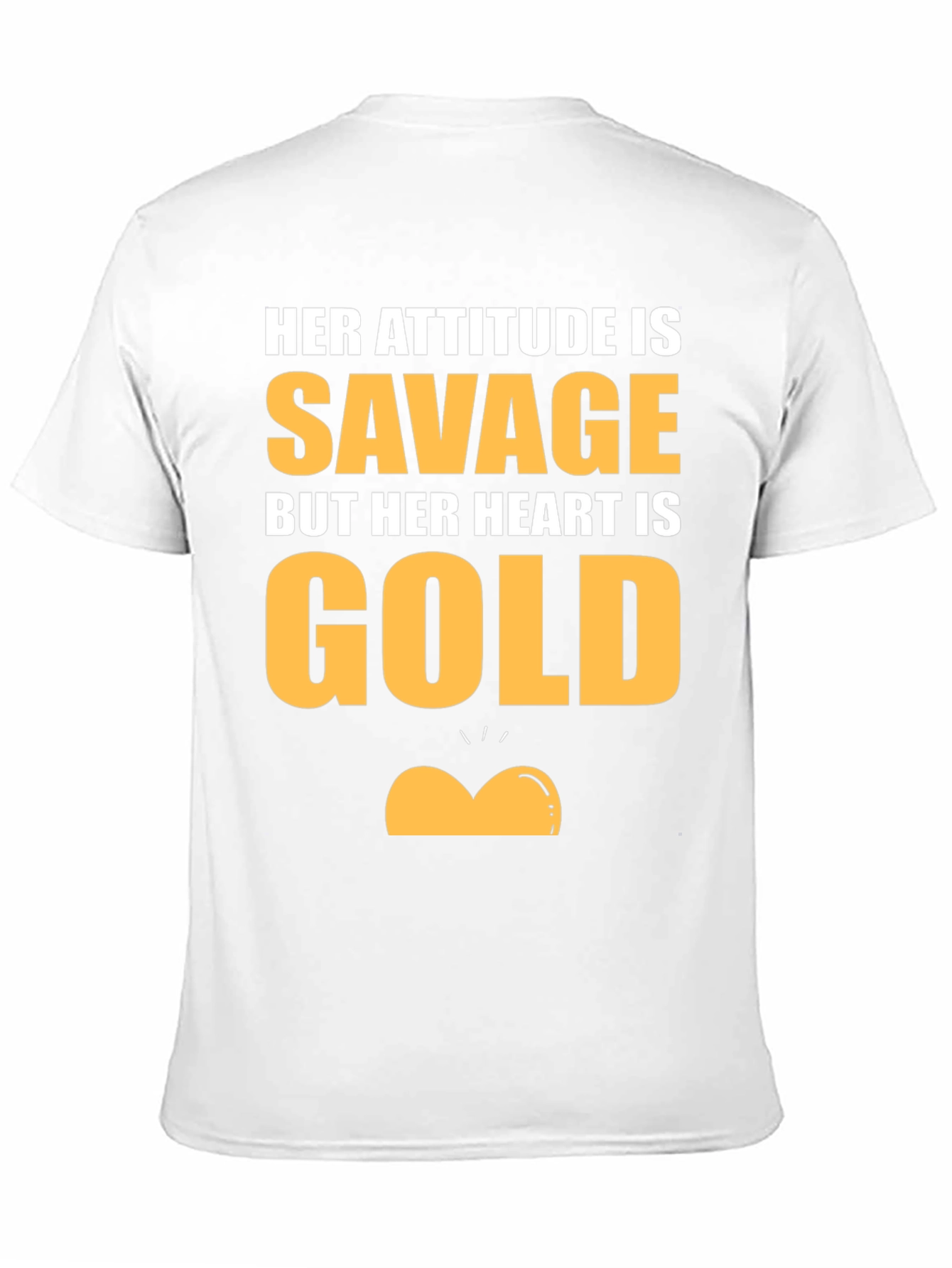 Black Savage Heart of Gold Graphic T-Shirt view 11