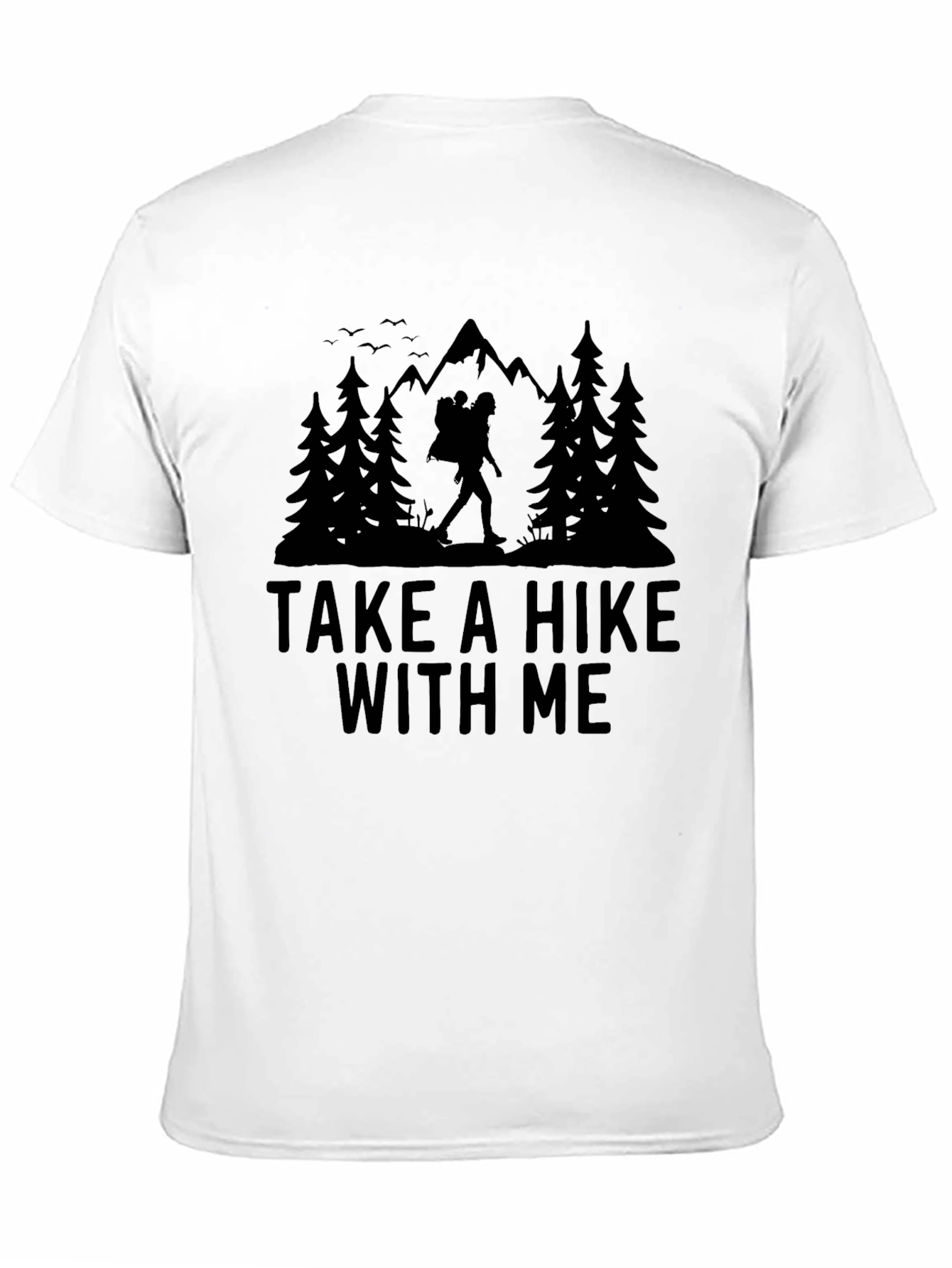Black Take a Hike With Me Graphic Tee - Black view 11