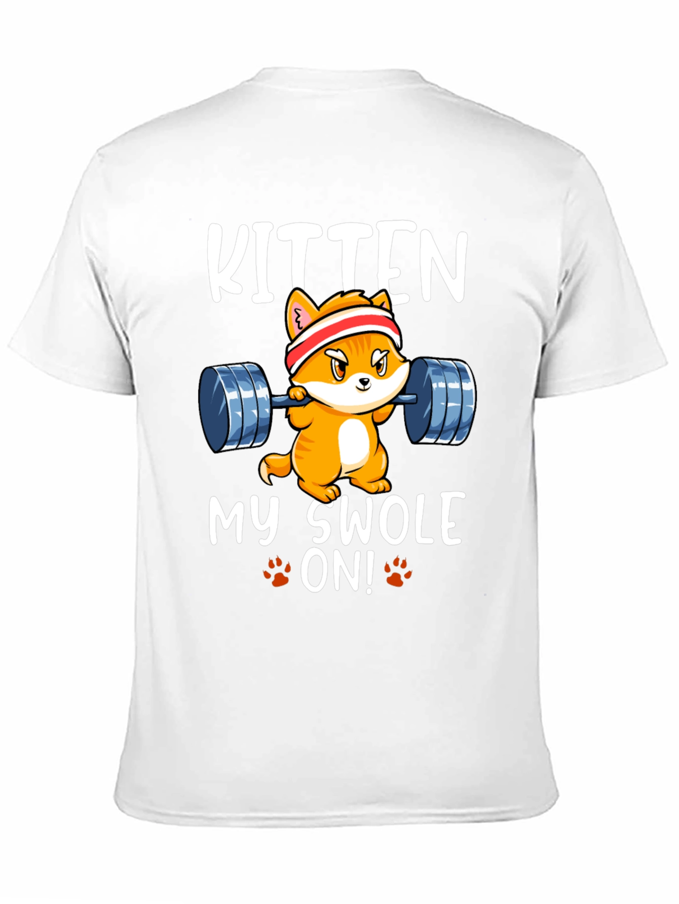 Black Kitten My Swole On! T-Shirt Gym Workout Tee view 11